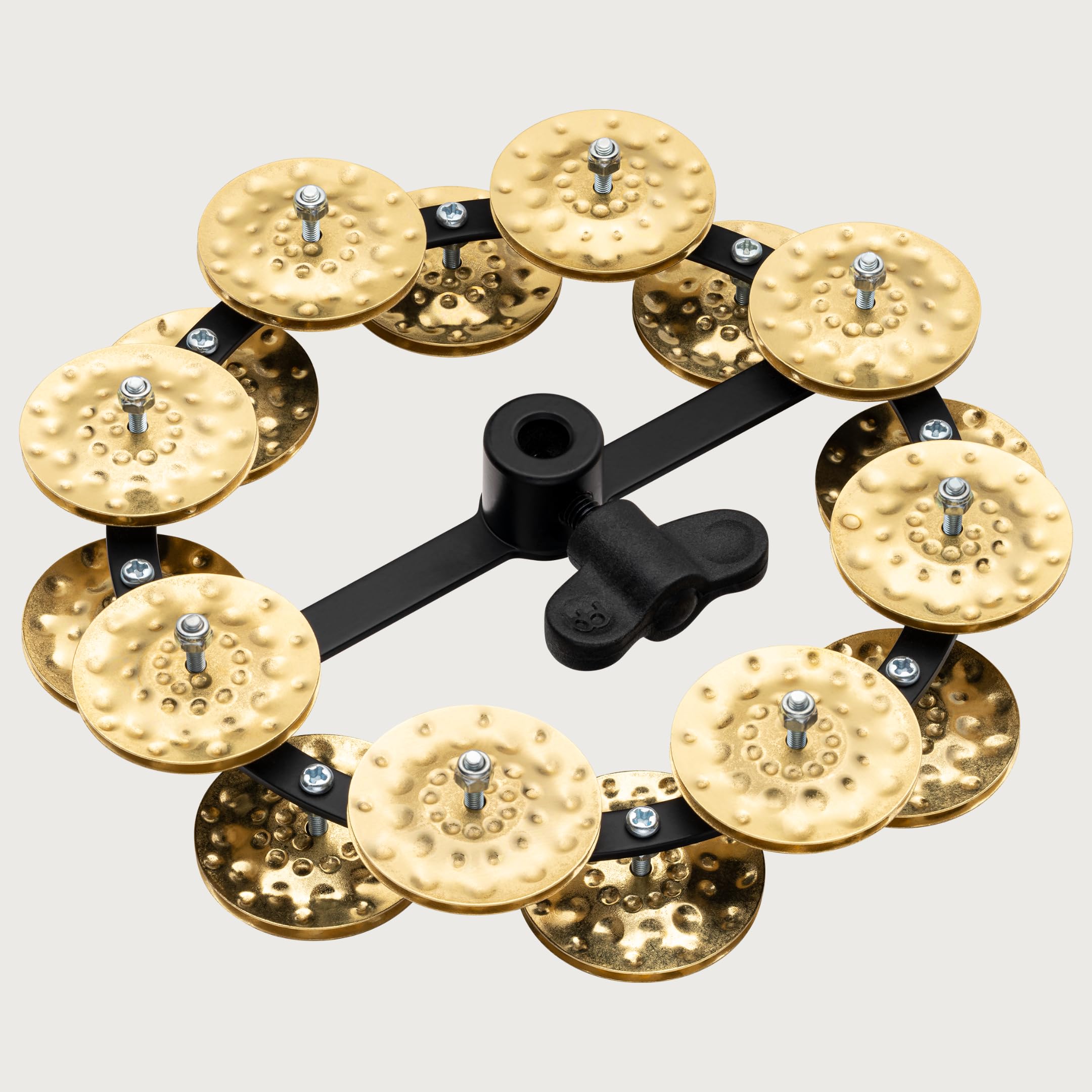 Meinl Tambourines HTHH2B-BK Hihat-Tamburin Double Row 5 Zoll