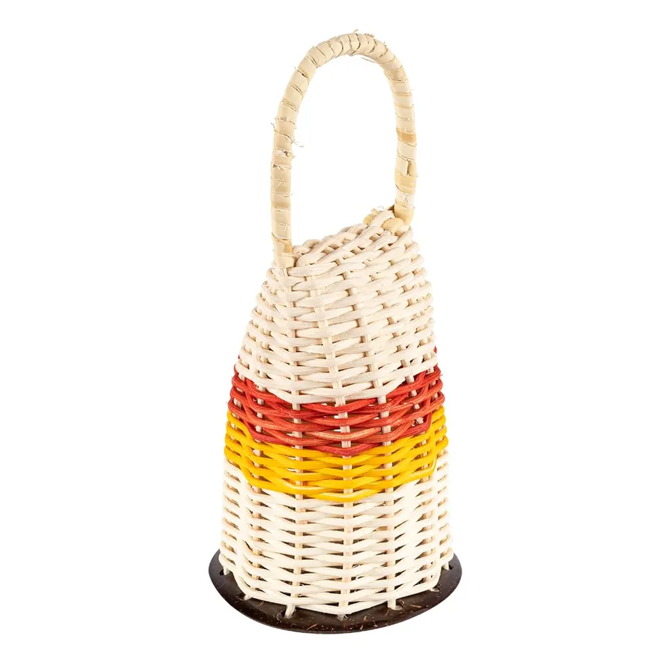MEINL Hand Percussion CAX2 Caxixi Medium Rattan Kokosnuss