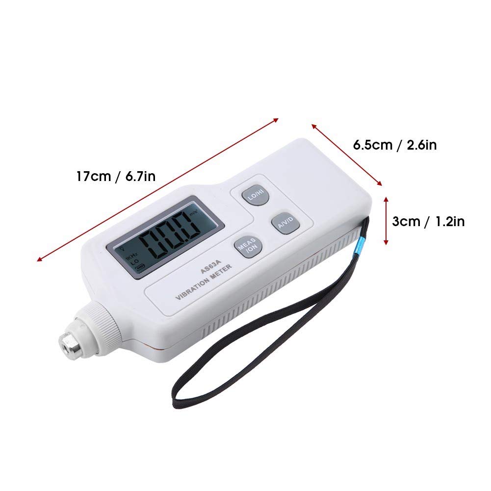 aklosipy AS63A Vibrationsmessgerät LCD Industrie