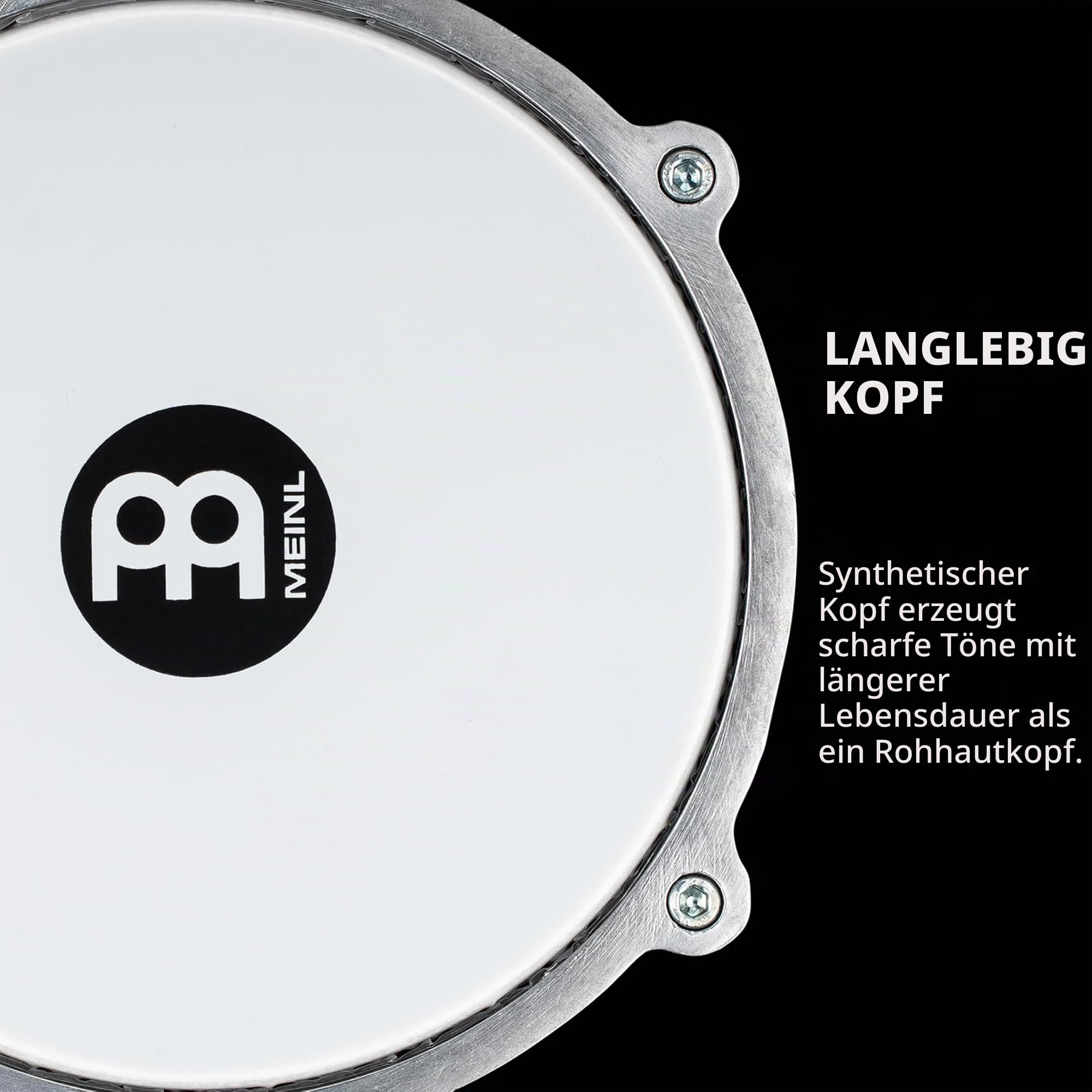 Meinl Darbukas HE-114 Darbuka Aluminium silber 8 Zoll