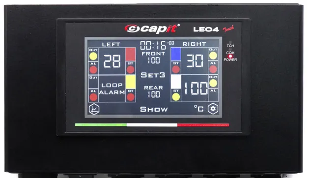 Capit Leo4 Touch Steuergerät Reifenwärmer Touch 4,3 Zoll