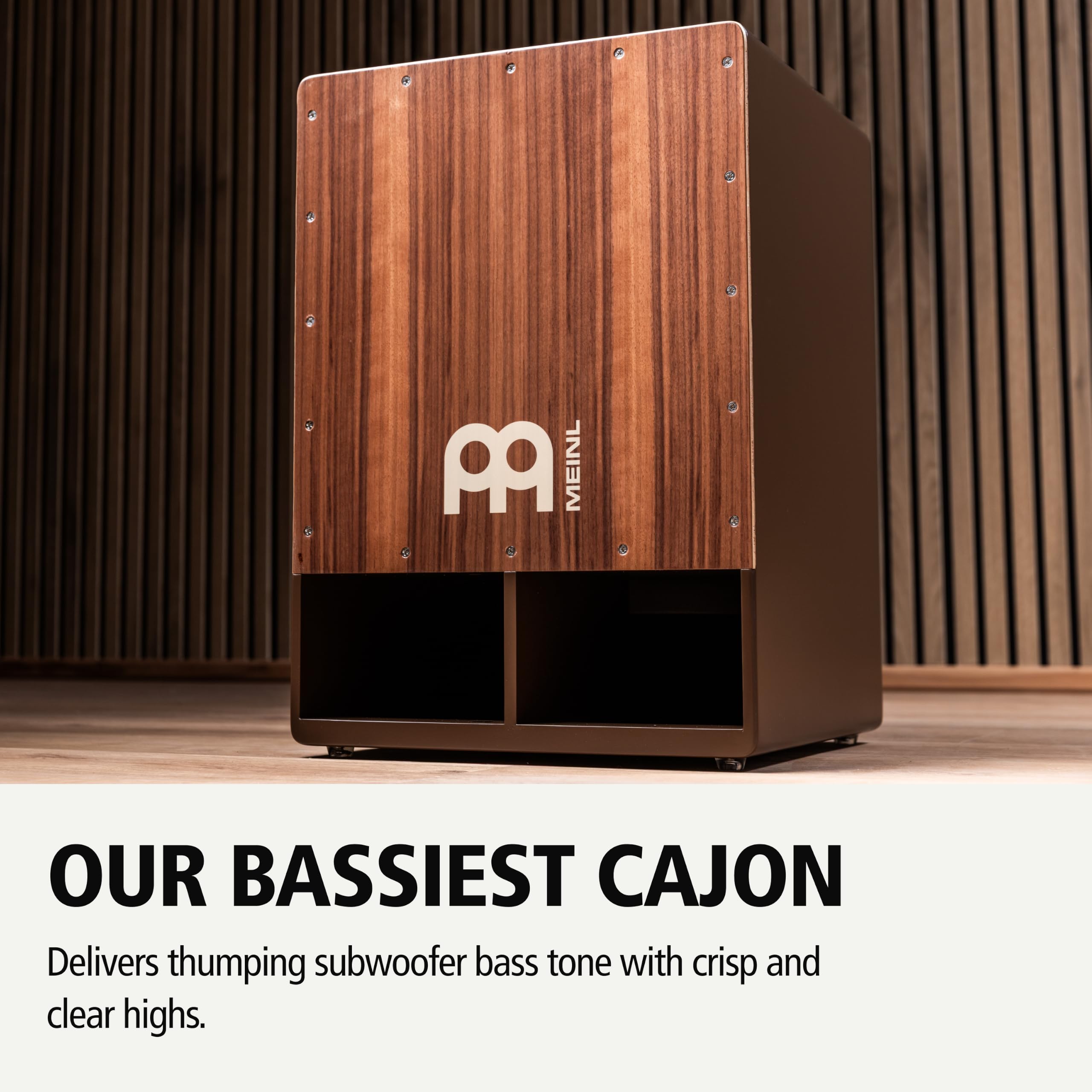 Meinl Subwoofer SUBCAJ5WN Cajon Walnuss Bassreflex