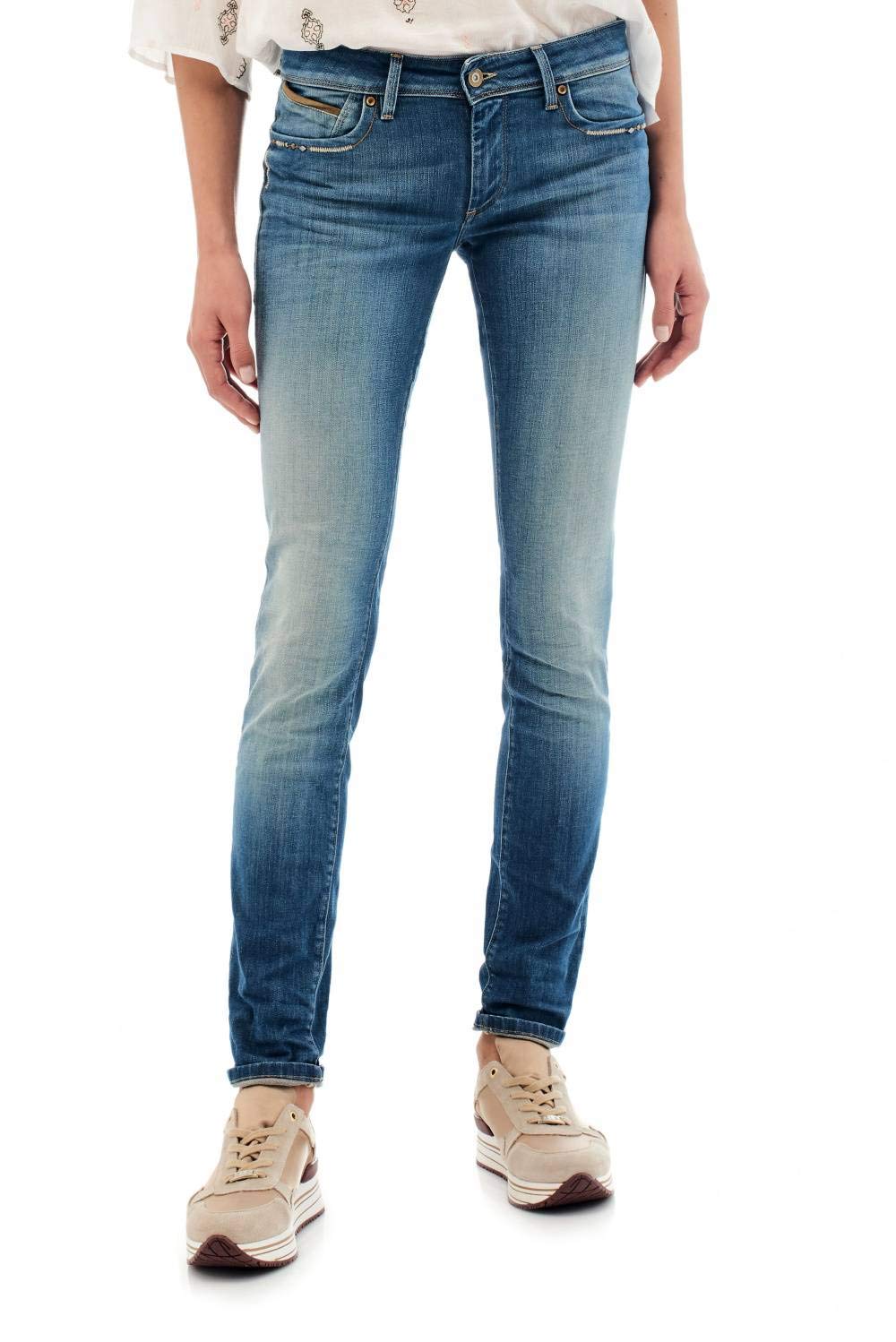 Salsa Jeans Wonder Push Up Slim Fit Jeans mit Nieten