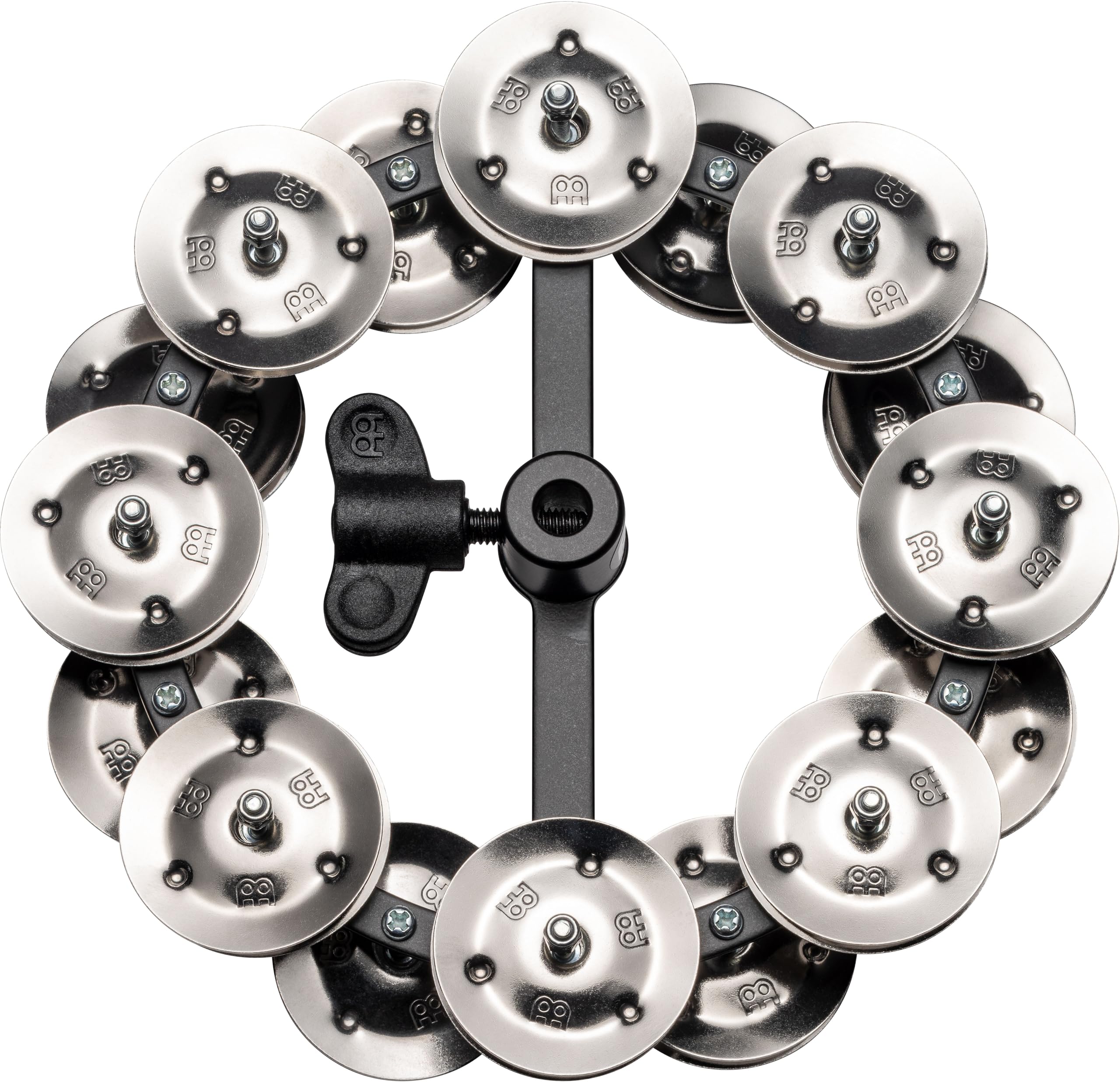 Meinl Tambourines HTHH2B-BK Hihat-Tamburin Double Row 5 Zoll