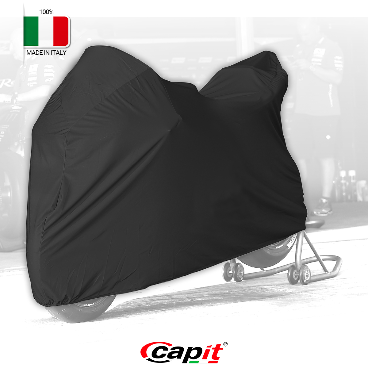 Capit Coprimoto Motorradabdeckung Indoor elastisch