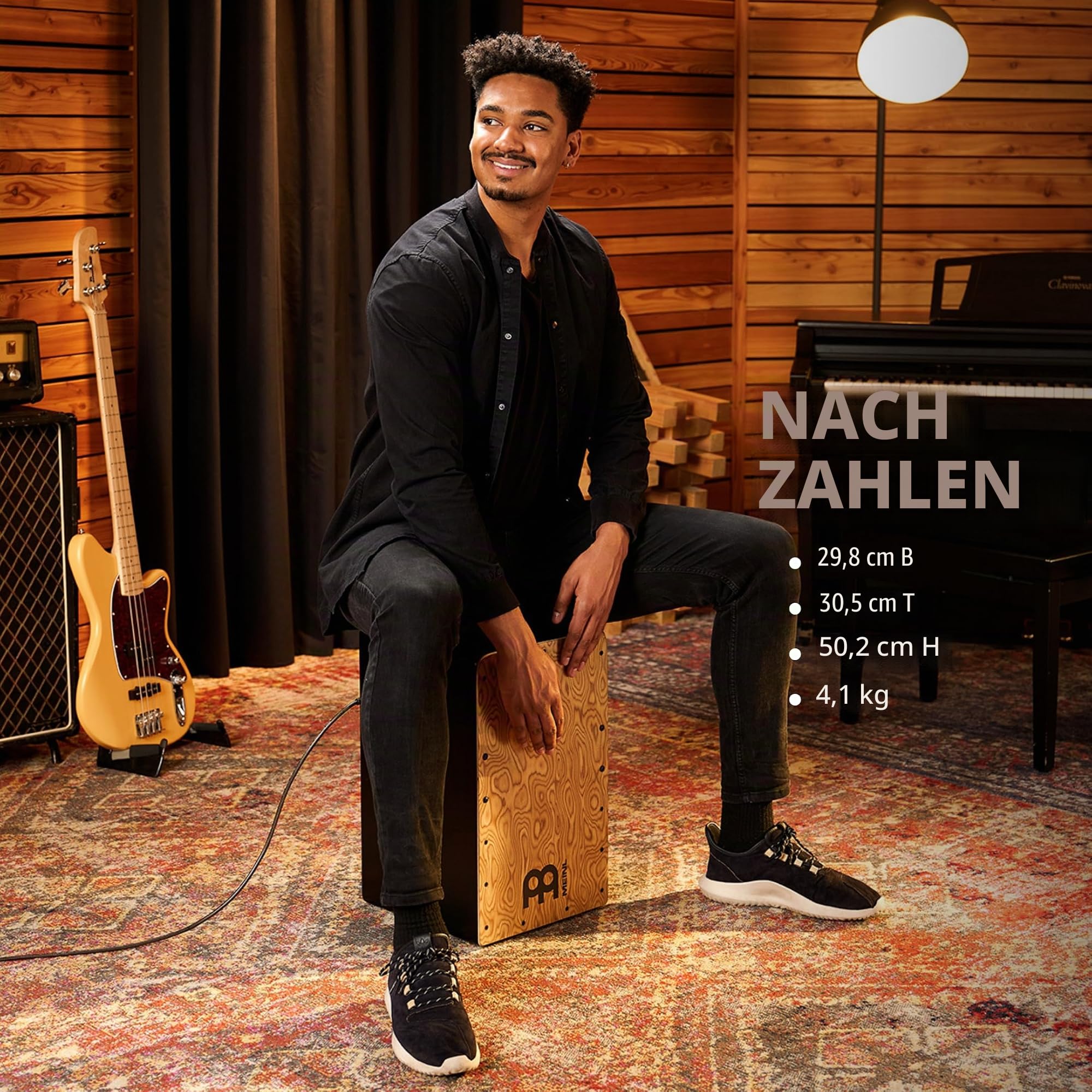 Meinl Pickup PWC100MB Woodcraft Cajon Makah-Burl Tonabnehmer