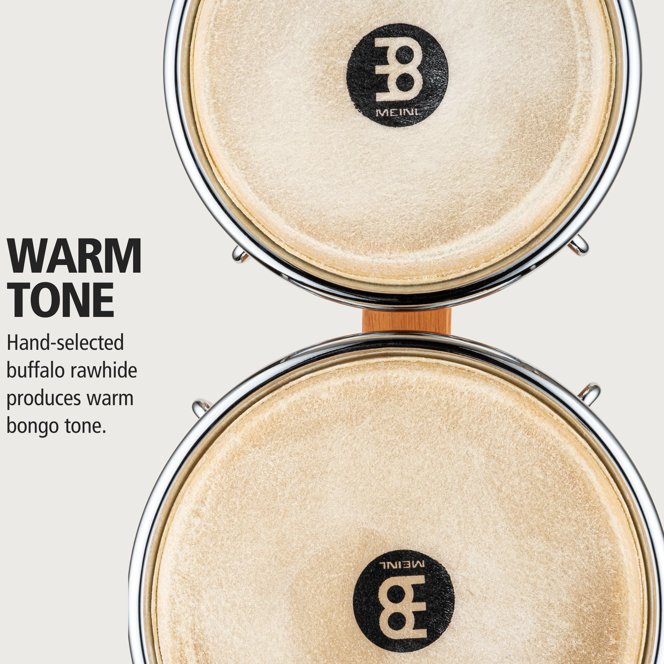 Meinl WB200SNT-M Bongos Natur Matt Büffelfell Holz