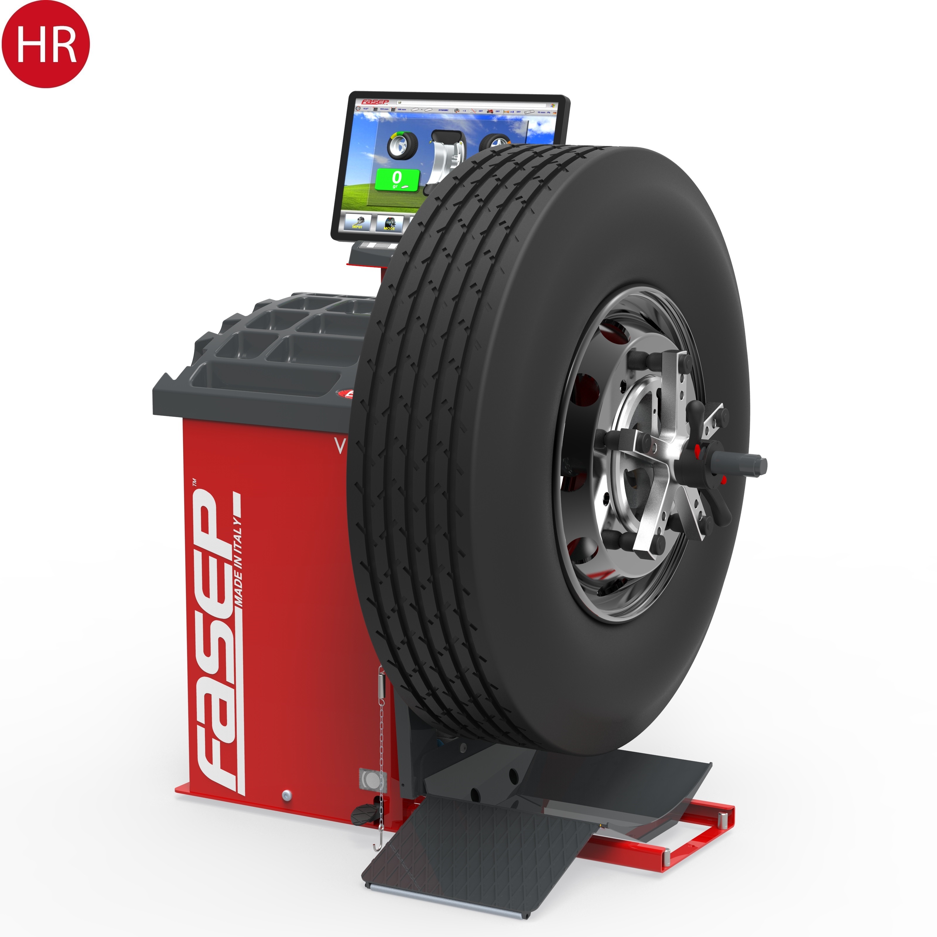 Fasep V590 Truck Wuchtmaschine LKW Video mit Lift