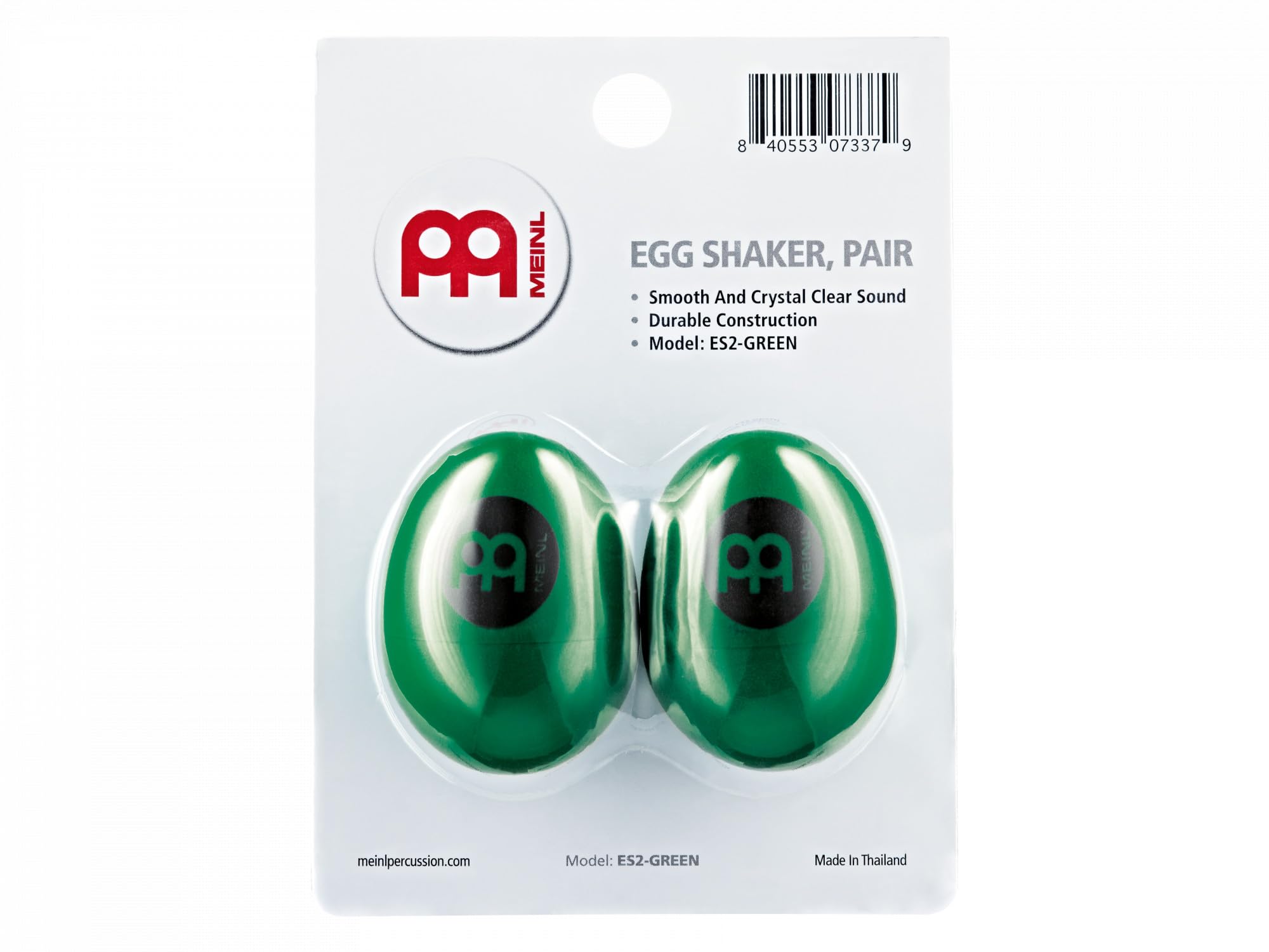 MEINL Hand Percussion ES2-GR Egg Shaker Grün Kunststoff