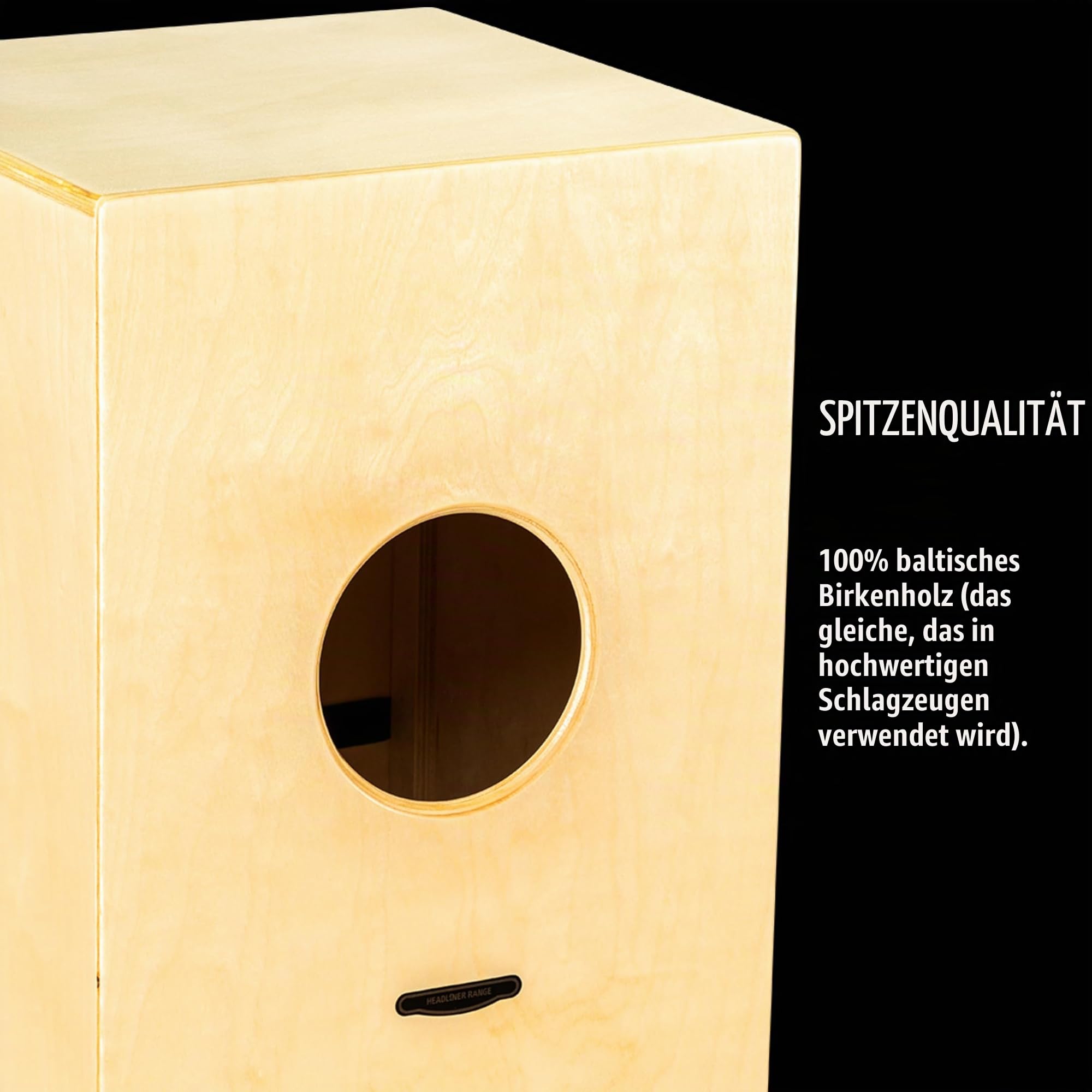 Meinl Cajons HCAJ1NT Headliner Cajon Natur Holz 45 cm