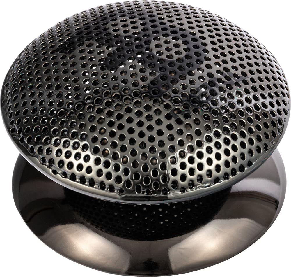 MEINL Hand Percussion SH17 Shaker Stahl Schwarz Gebogen