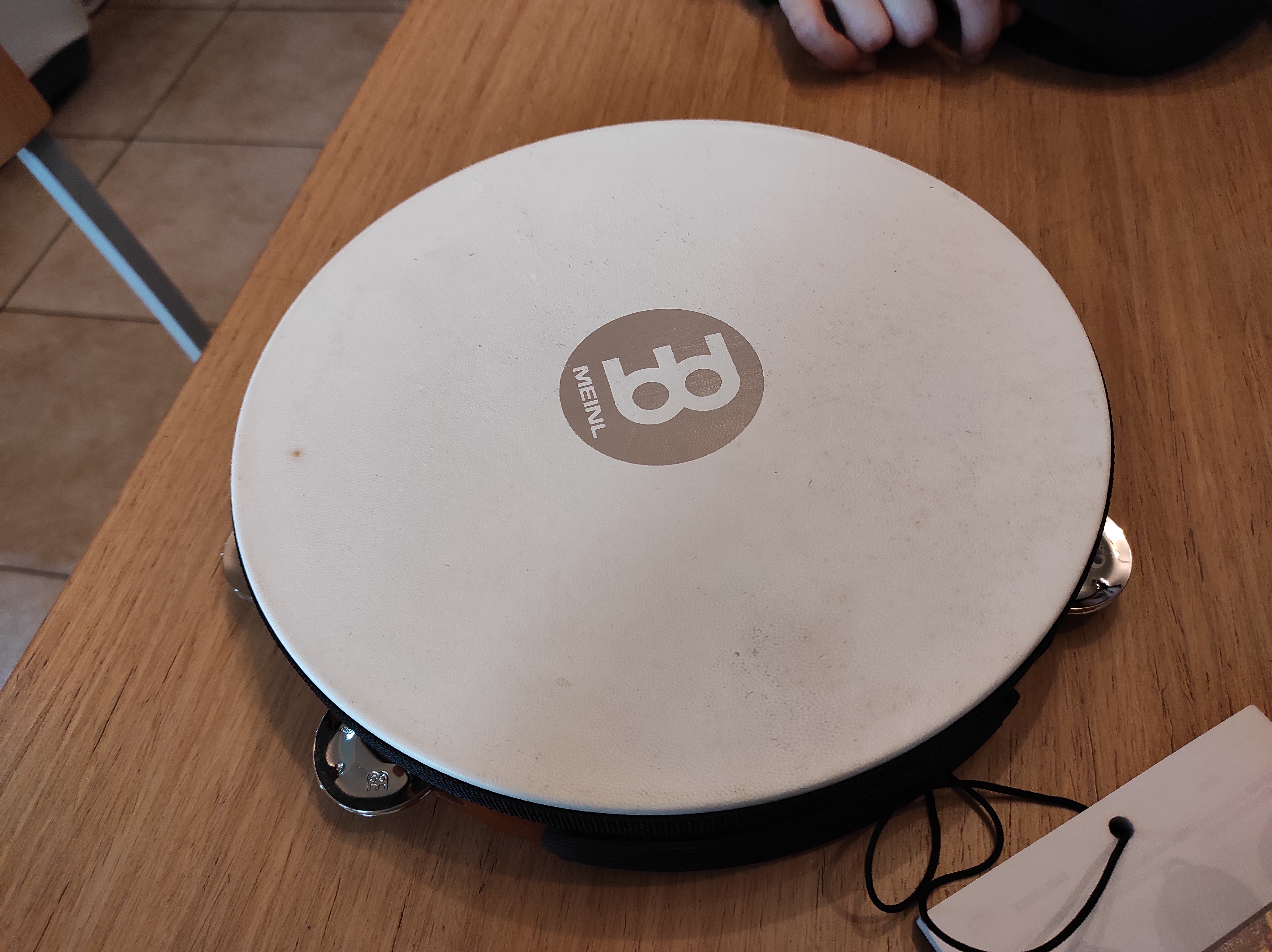 MEINL TAH1AB Felltamburin Stahl-Schellen 25 cm