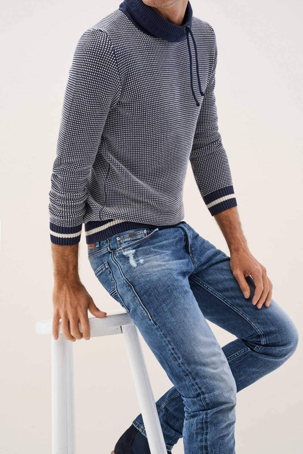 Salsa Jeans Lima Herren Jeans mittlerer Farbton schmal