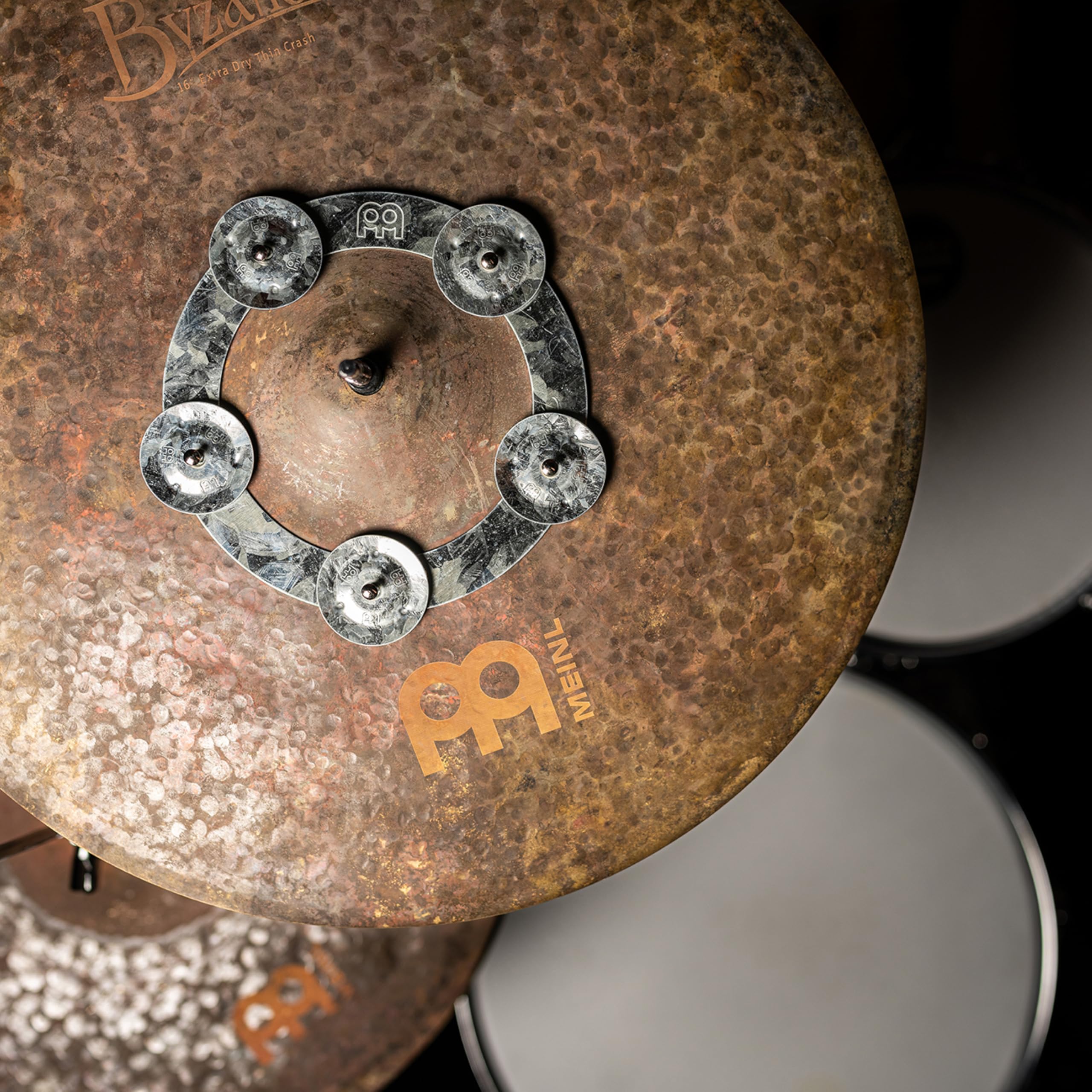 Meinl Tambourines DCRING Dry Ching Ring Zink für Becken