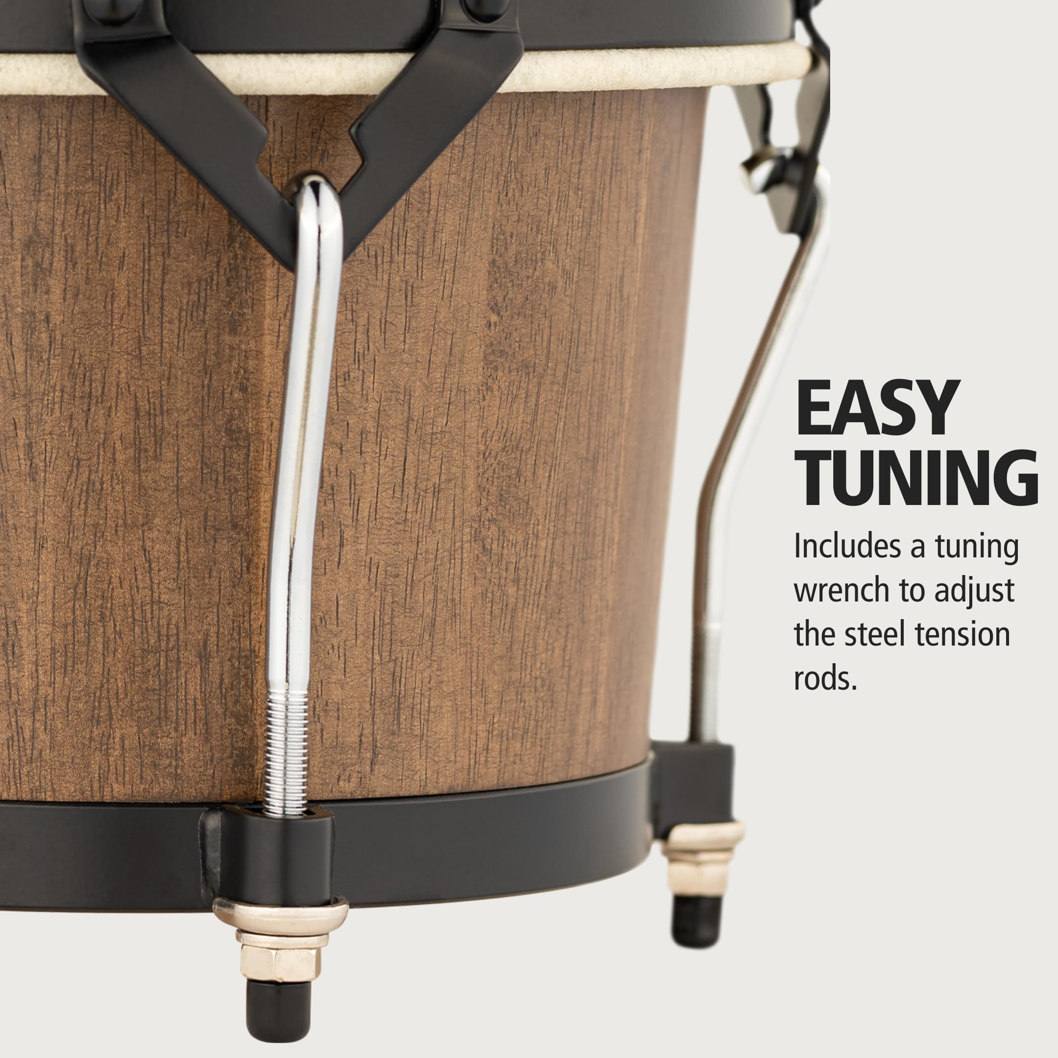 MEINL Bongos Headliner HTB100WB-M Bongos Braun Holz