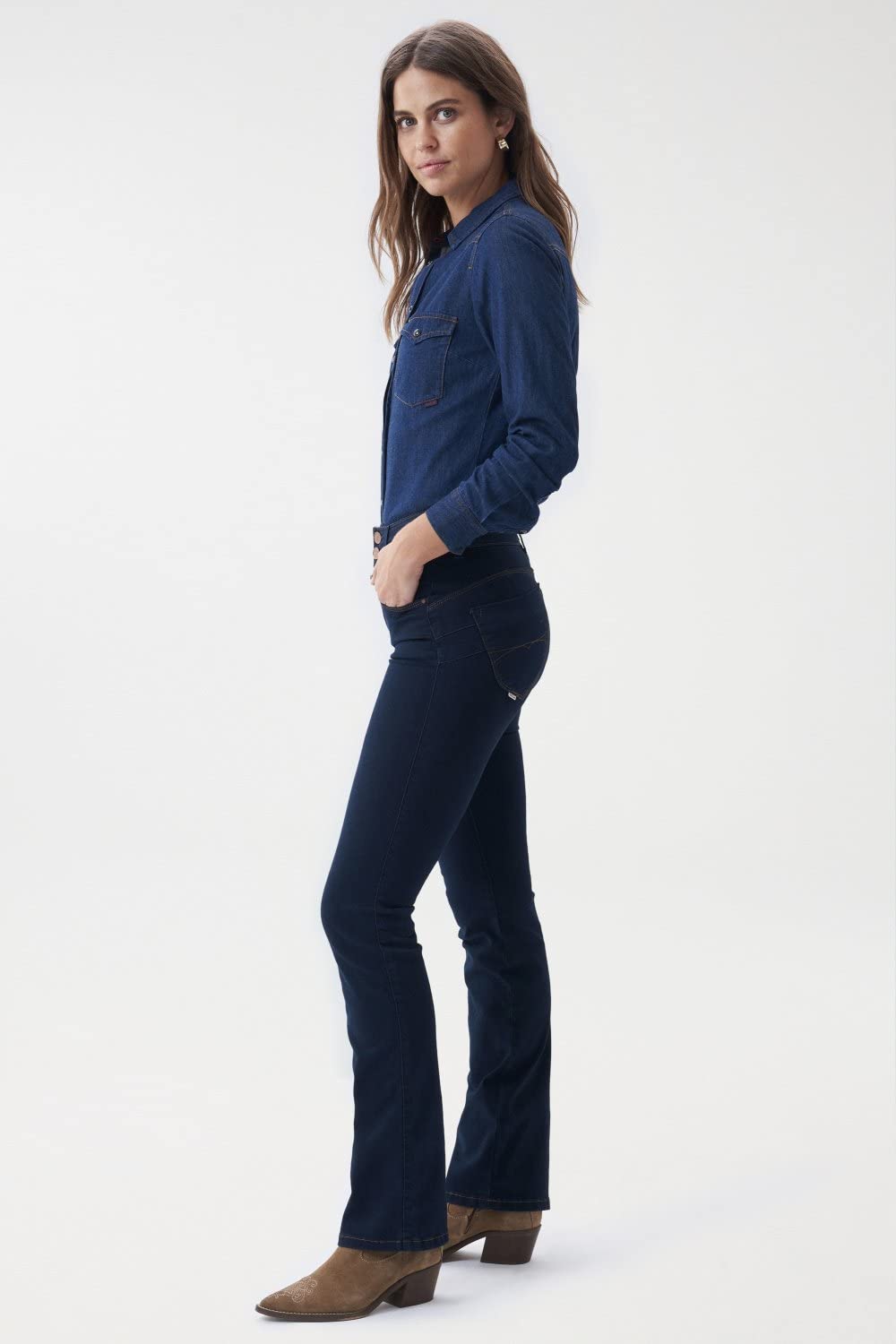 Salsa Jeans Secret Push In Bootcut Jeans Blau Größe 29