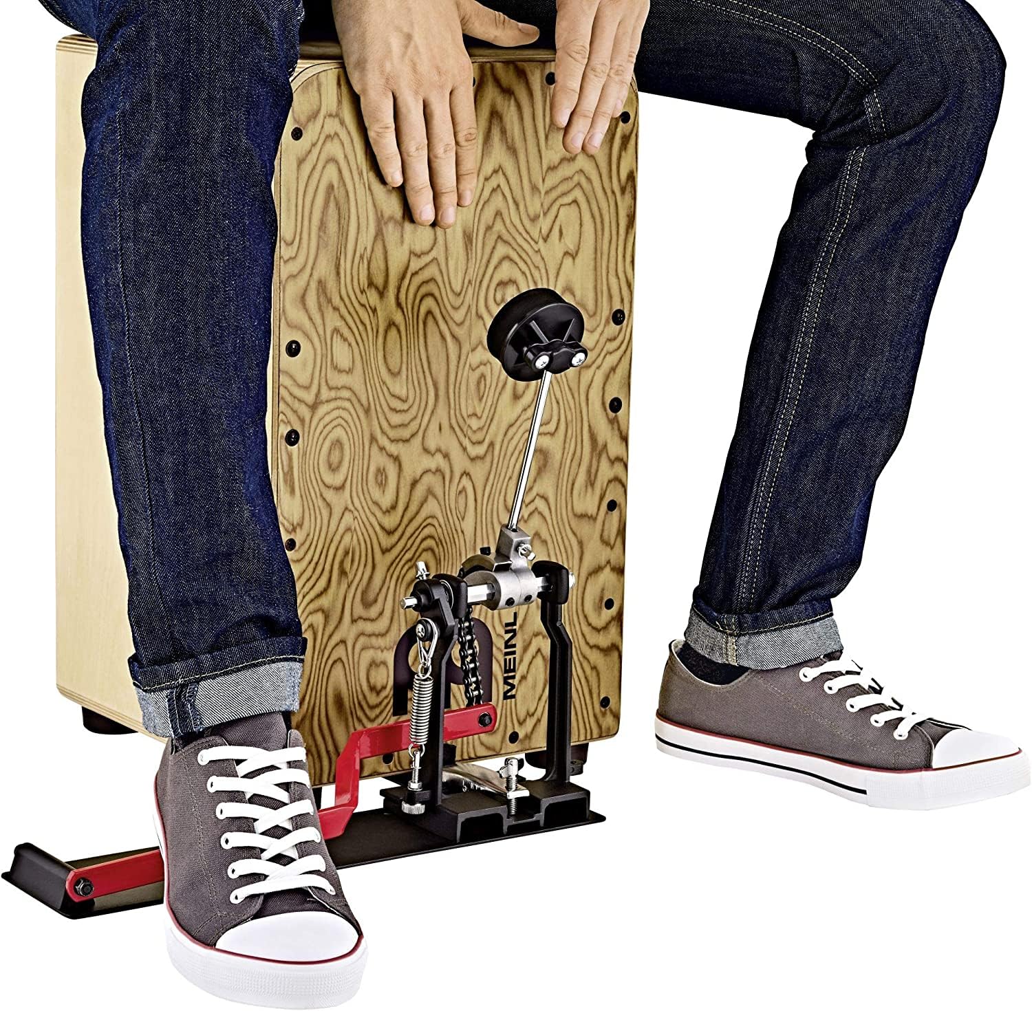 Meinl Foot Percussion TMSTCP-2 Cajon Fußpedal Schwarz Bass