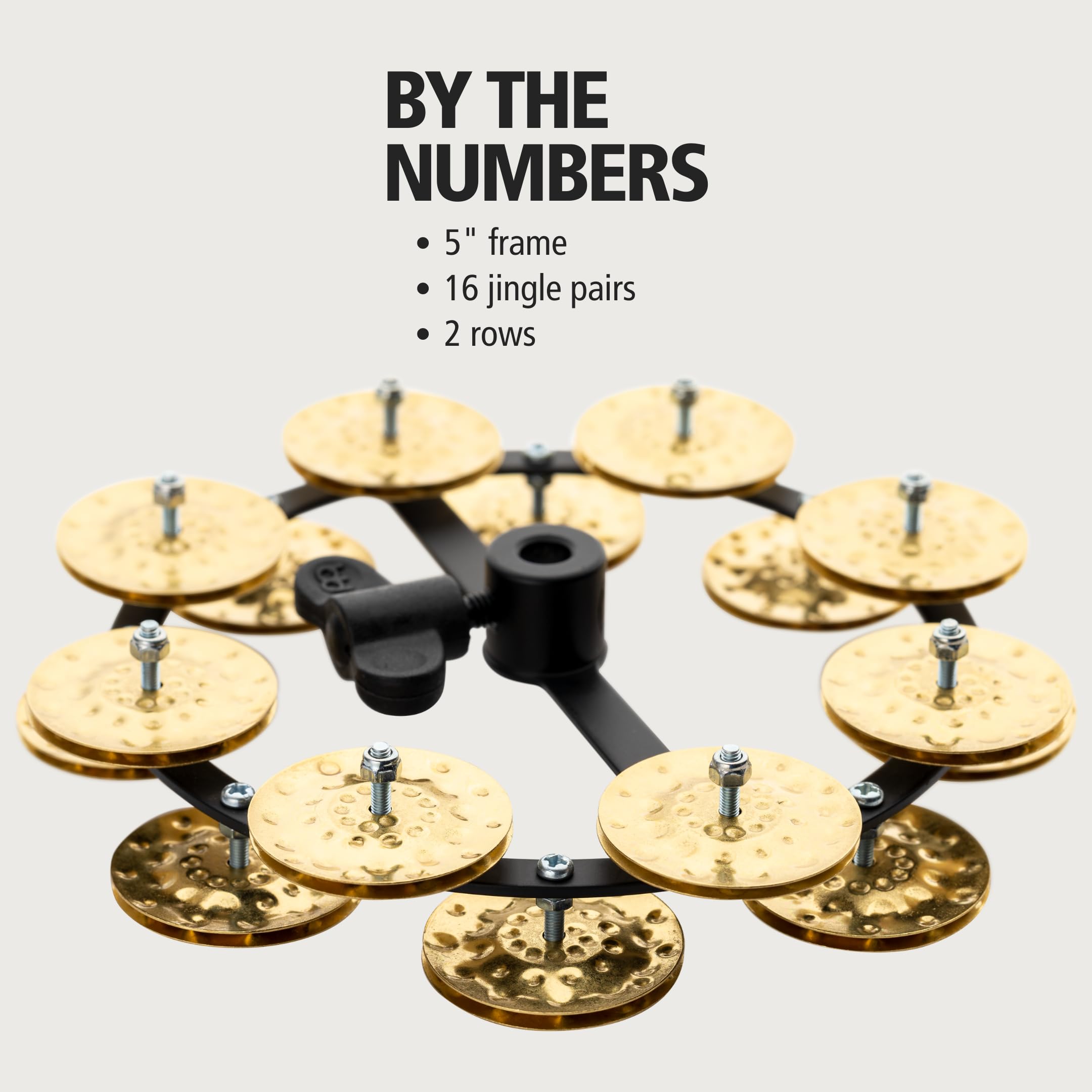 Meinl Tambourines HTHH2B-BK Hihat-Tamburin Double Row 5 Zoll