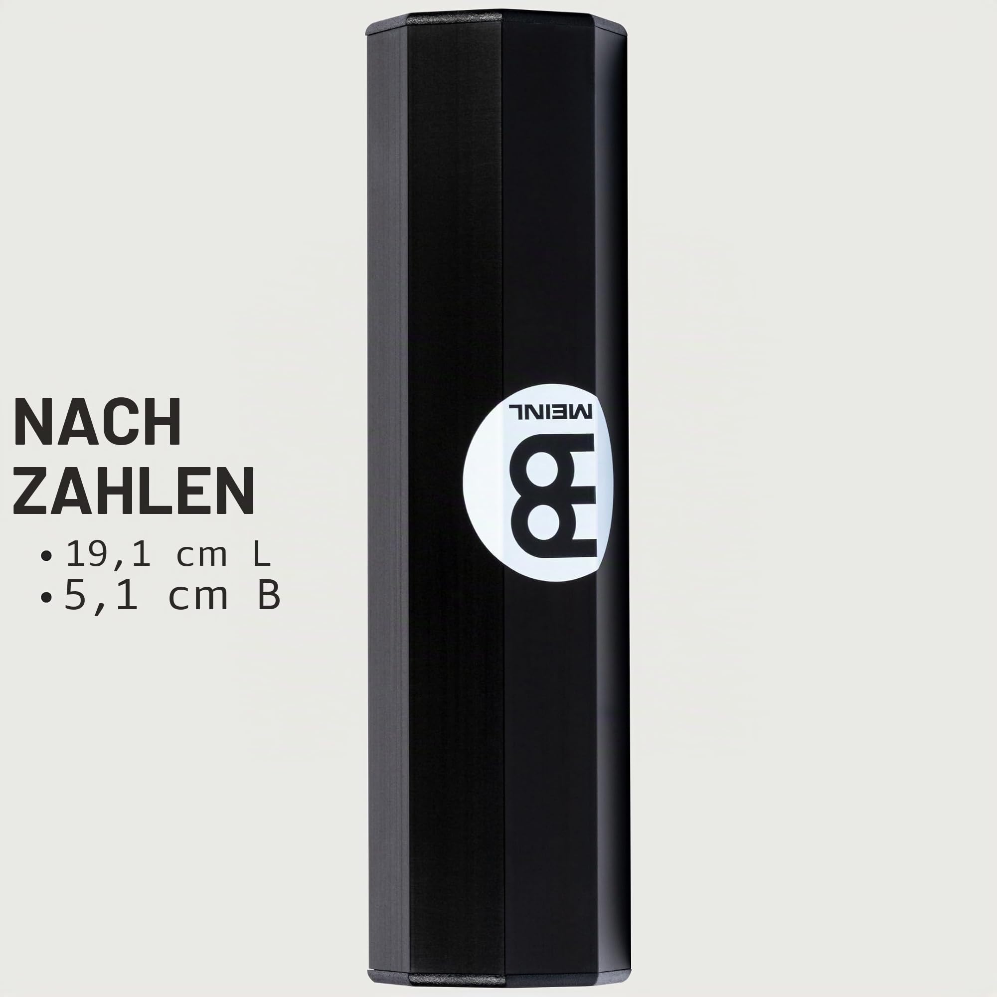 Meinl Hand Percussion SH88BK Shaker Aluminium Schwarz Medium