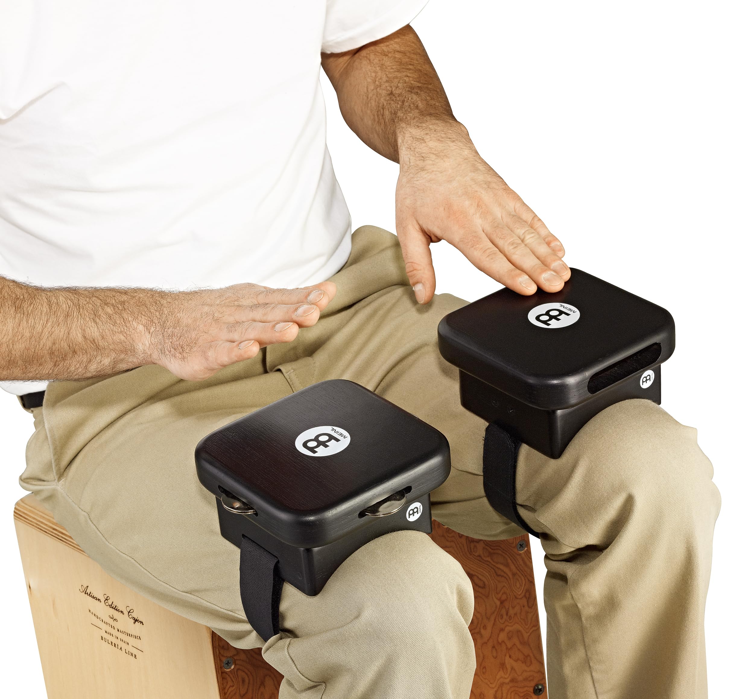 MEINL Foot Percussion KP-JT-BK Knee Pad Jingle Tap Schwarz