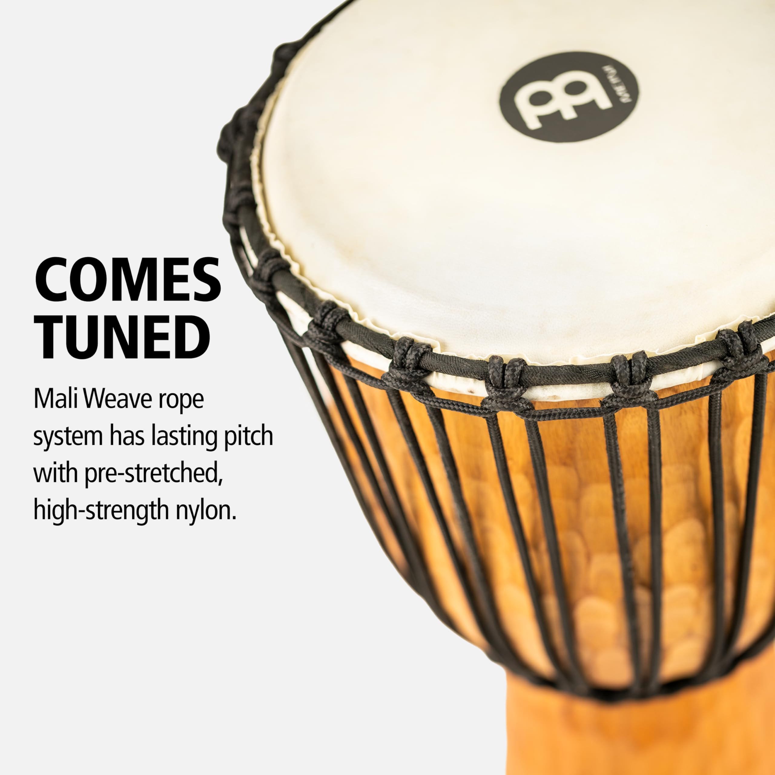 Meinl Djembes HDJ4-L Nile Djembe Braun Mahagoni 12 Zoll