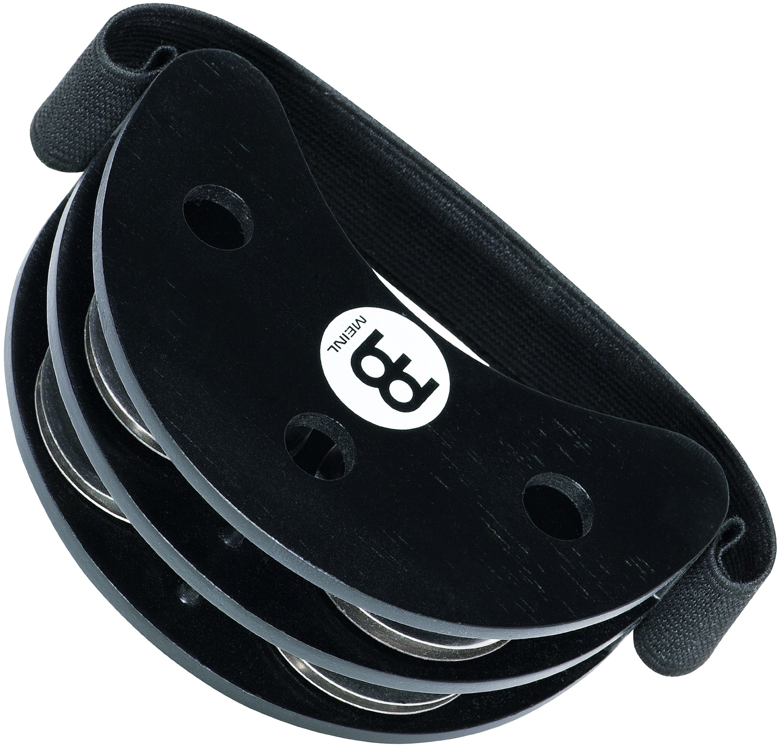 MEINL Foot Percussion FJS2S-BK Fußtamburin Schwarz Edelstahl