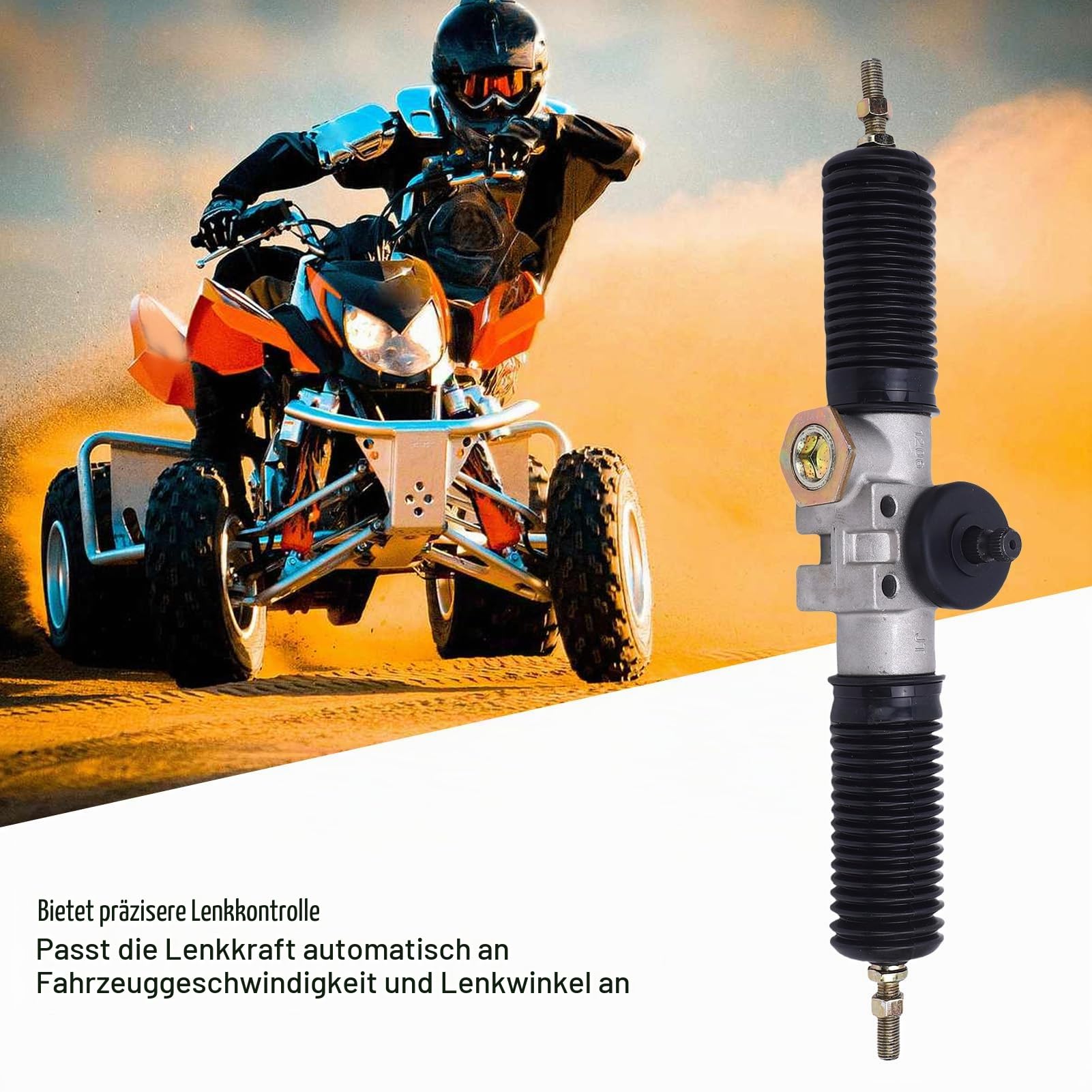 aklosipy Lenkgetriebe Zahnstange 30T 420mm Go Kart ATV