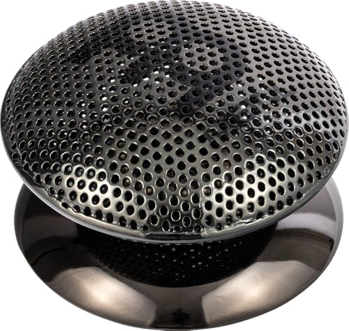 MEINL Hand Percussion SH17 Shaker Stahl Schwarz Gebogen
