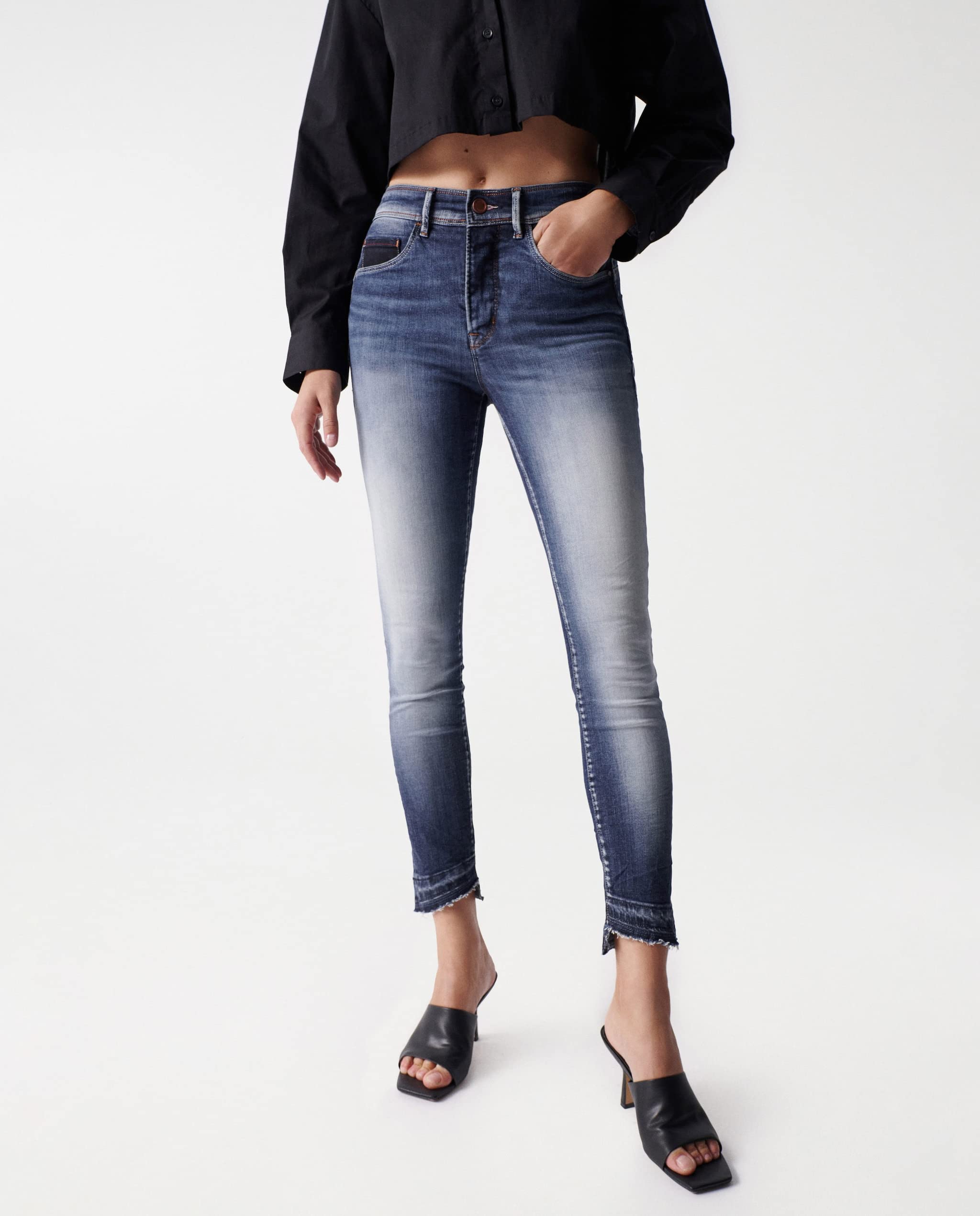 Salsa Faith Push In Cropped Hose Gr. 29 Premiumwaschung