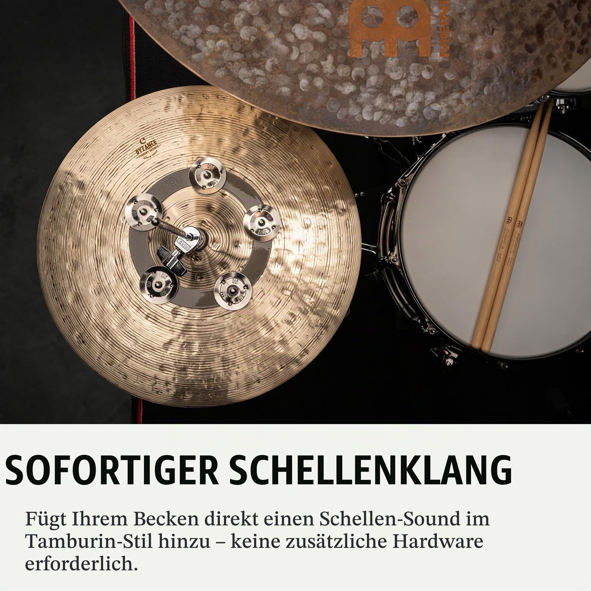 Meinl Hand Percussion CRING Ching Ring Schellenring Edelstahl