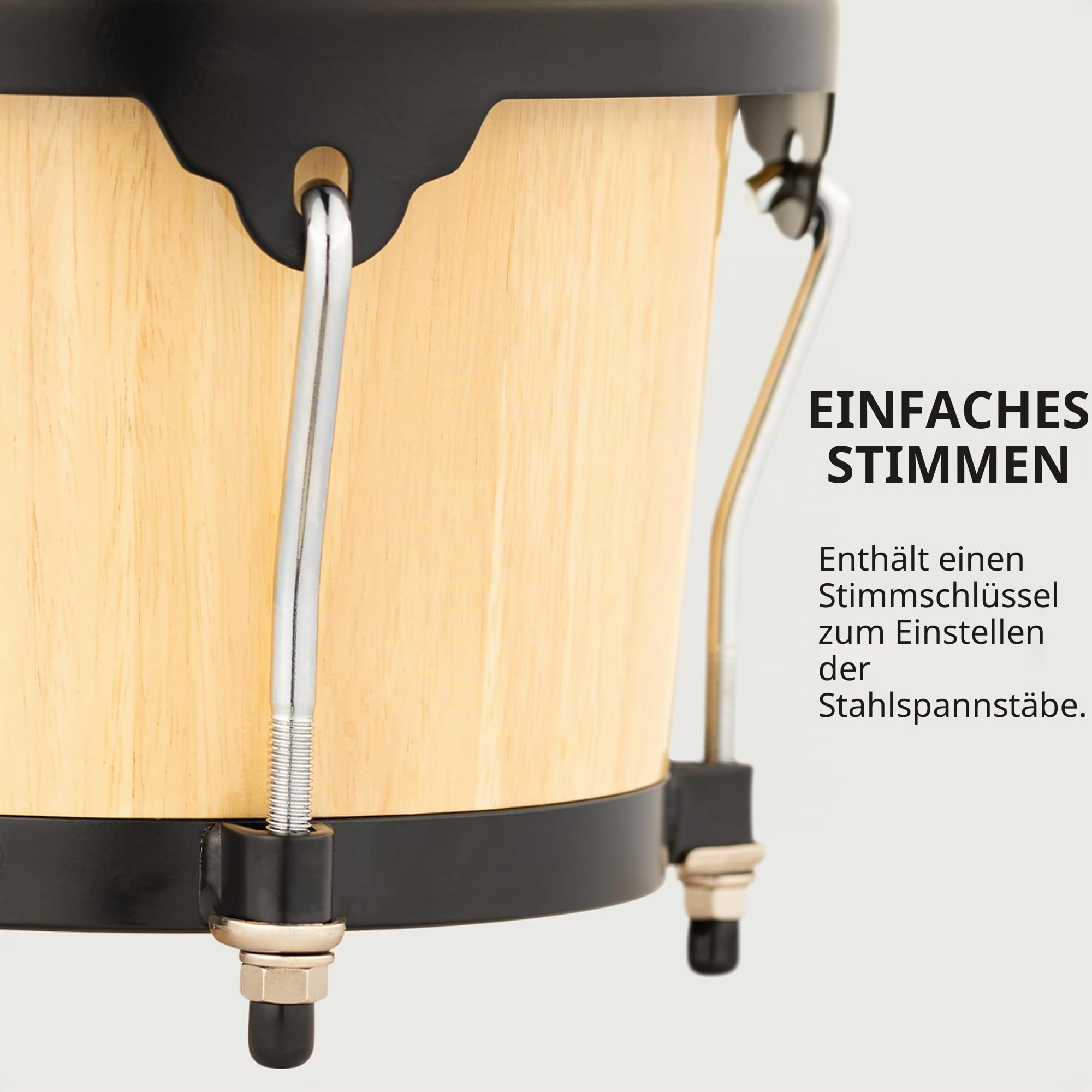 Meinl Headliner HB100NT Bongos Natur Büffelfell