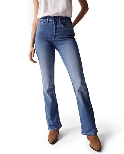 Salsa Faith Push In Jeans Mid Blue Größe 27 Damen