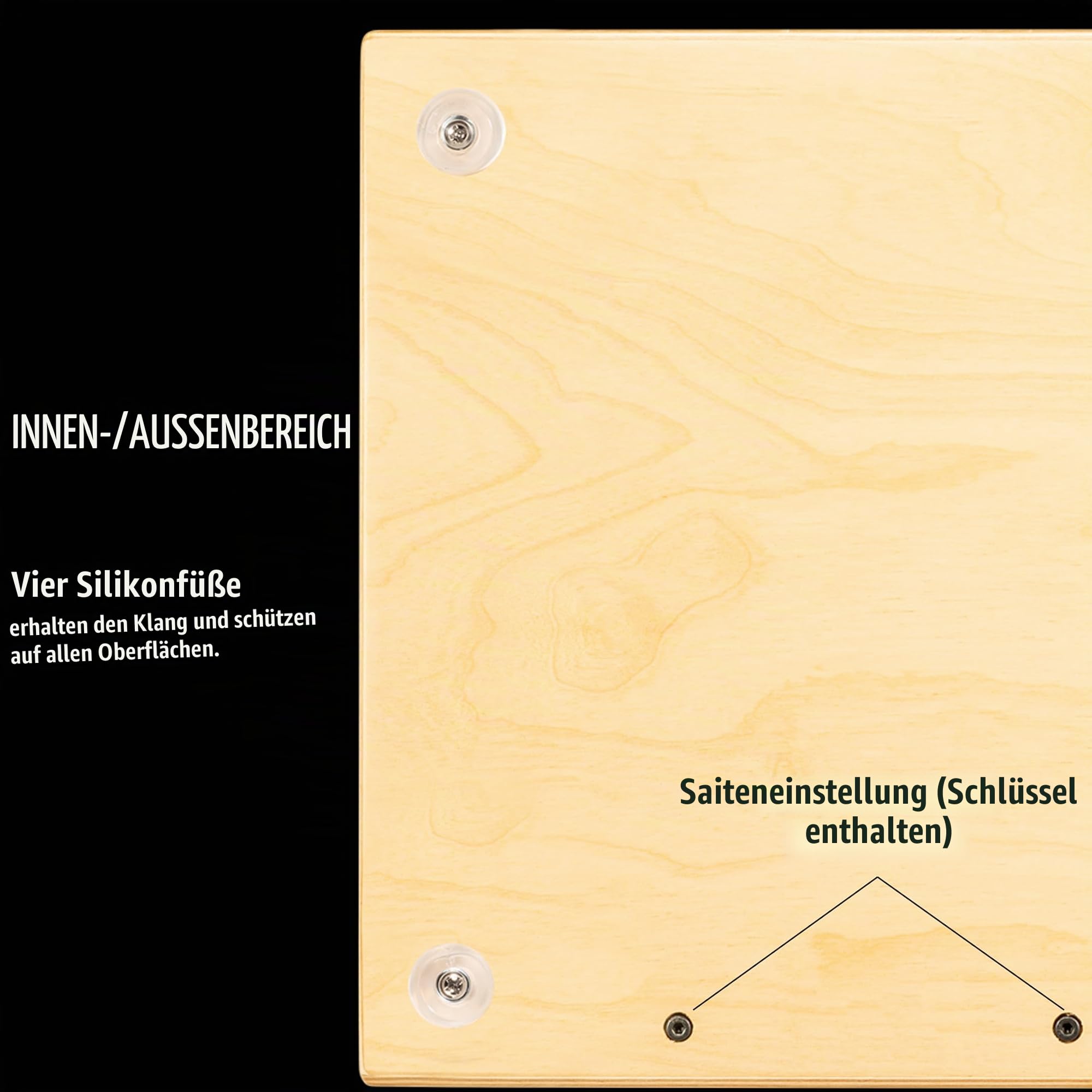Meinl Cajons HCAJ1NT Headliner Cajon Natur Holz 45 cm