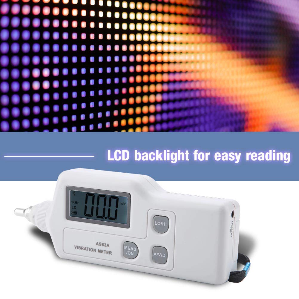 aklosipy AS63A Vibrationsmessgerät LCD Industrie