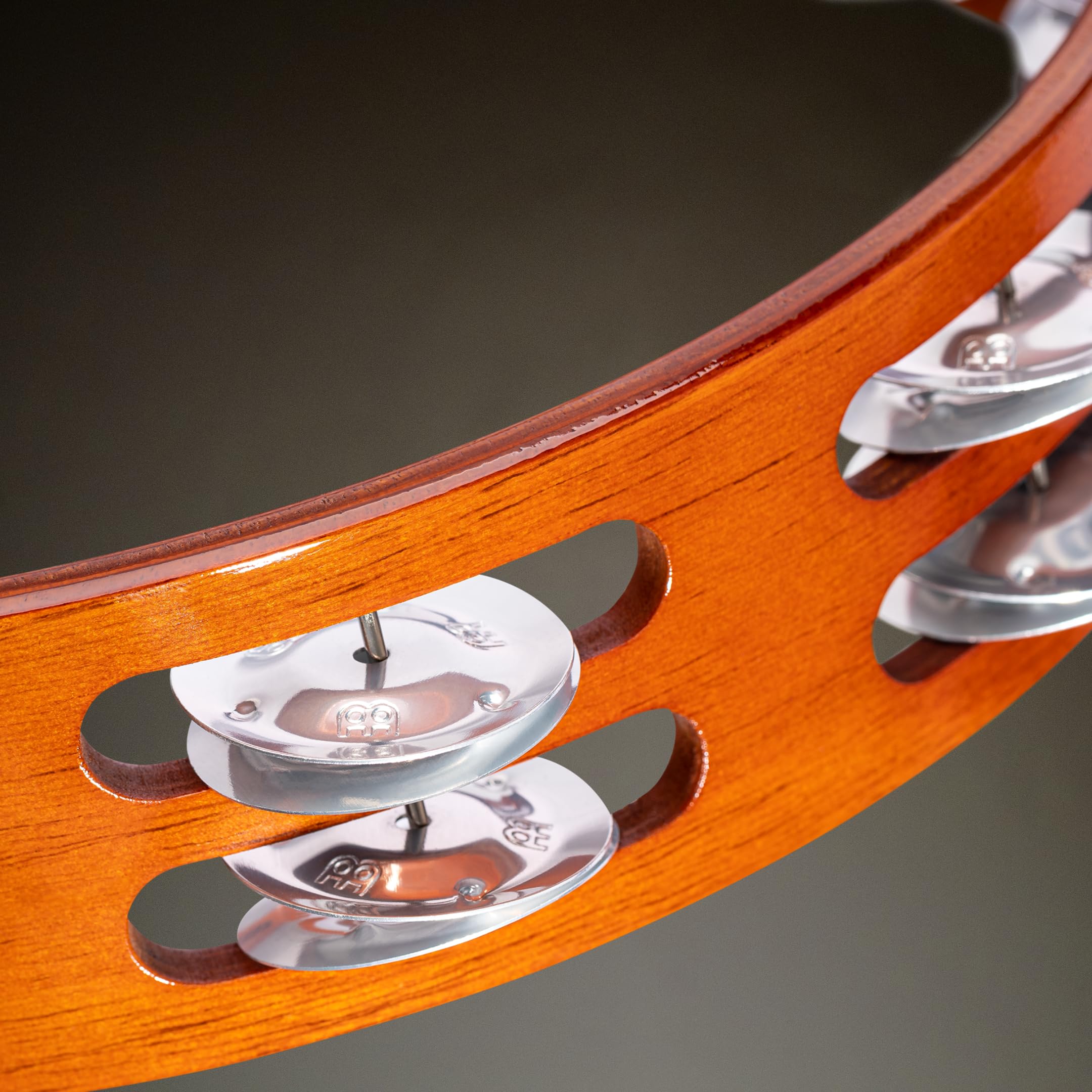 Meinl TA2A-AB Tamburin 10 Zoll Holz 2-reihig