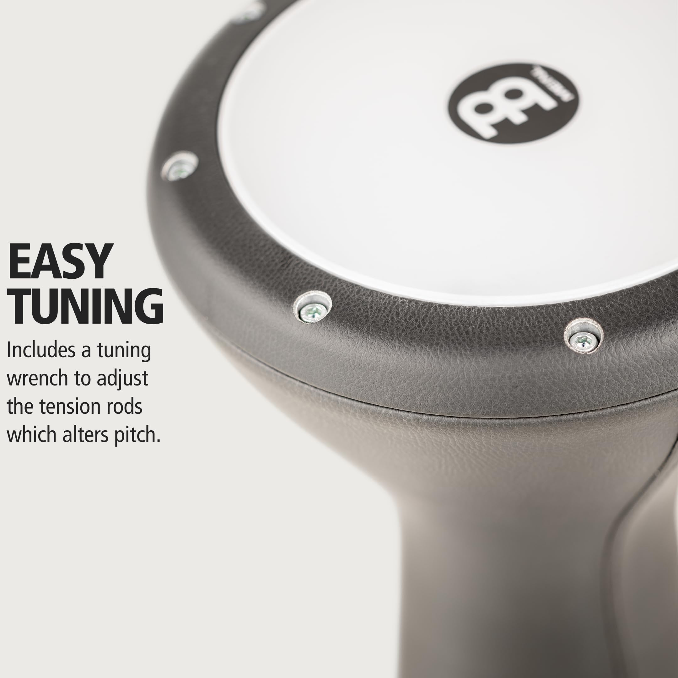 MEINL HE-3000 Doumbek Aluminium Schwarz Fell