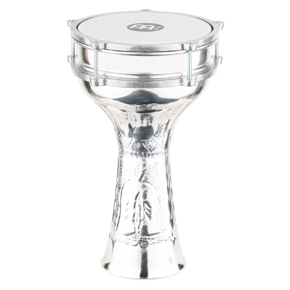 Meinl HE-113 Darbuka Aluminium Silber 7,25 Zoll Kunststofffell