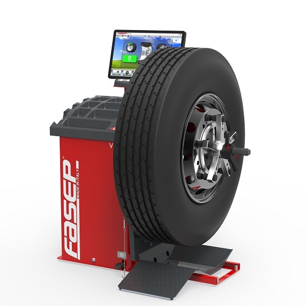 Fasep V590 Truck Wuchtmaschine LKW Video mit Lift