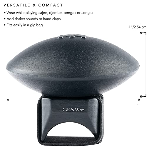 Meinl Hand Percussion MS-BK Motion Shaker Schwarz Fingerring