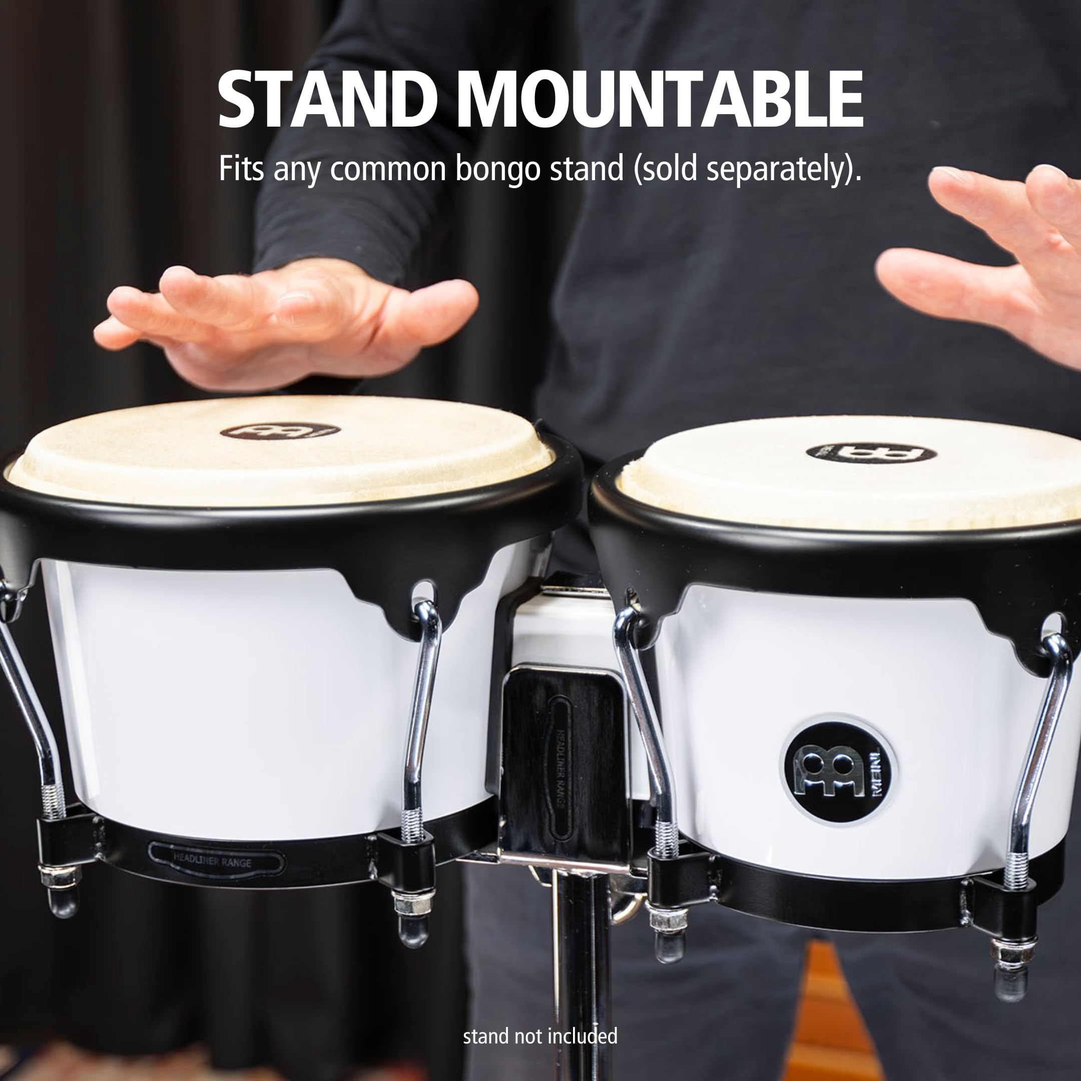 Meinl Journey HB50WH Bongos Weiß 6,5+7,5 Zoll