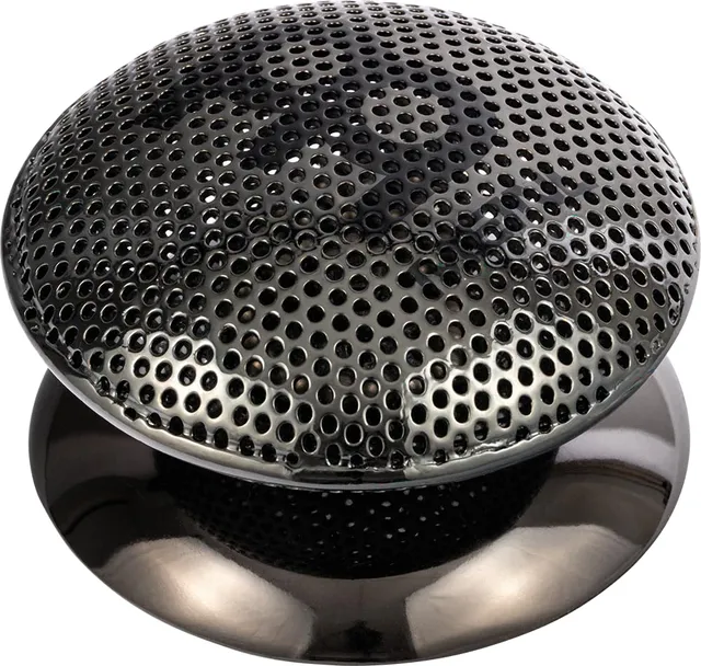 MEINL Hand Percussion SH17 Shaker Stahl Schwarz Gebogen