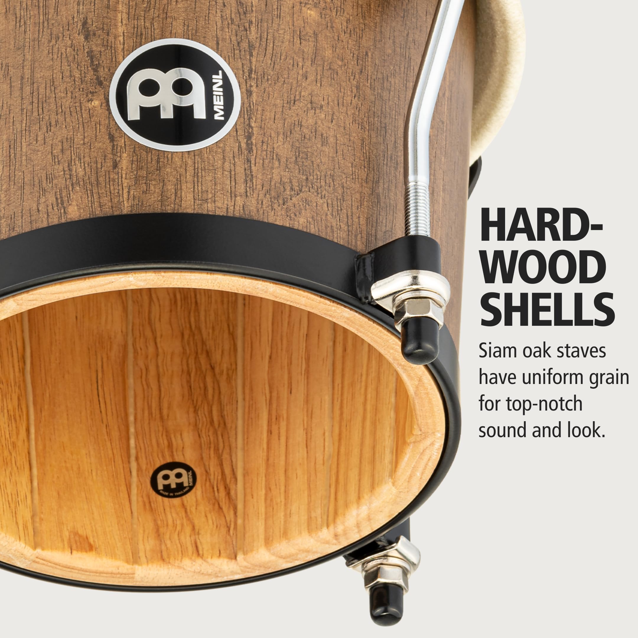 MEINL Bongos Headliner HTB100WB-M Bongos Braun Holz