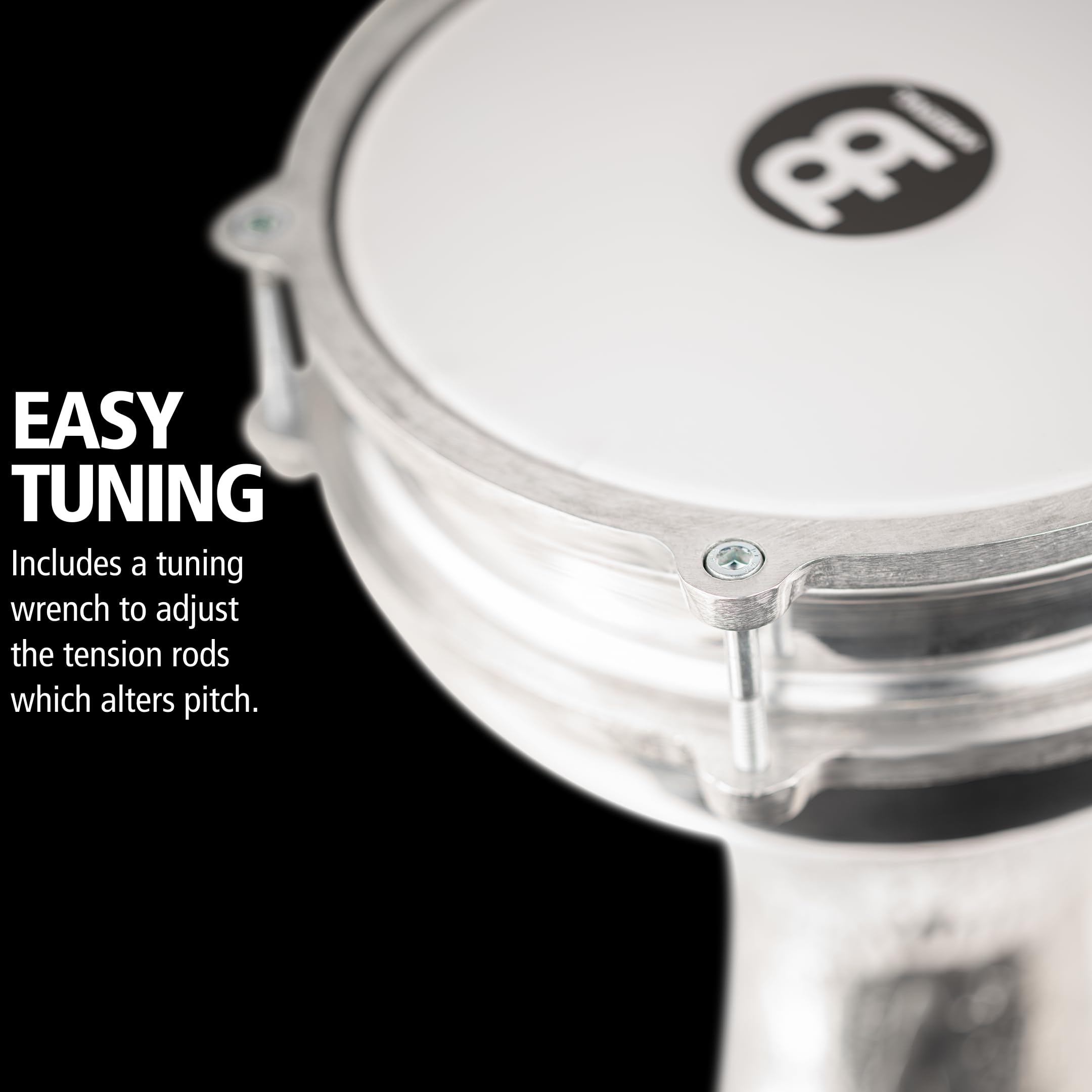 MEINL Darbukas HE-314 Jingle Darbuka Silber 8 Zoll