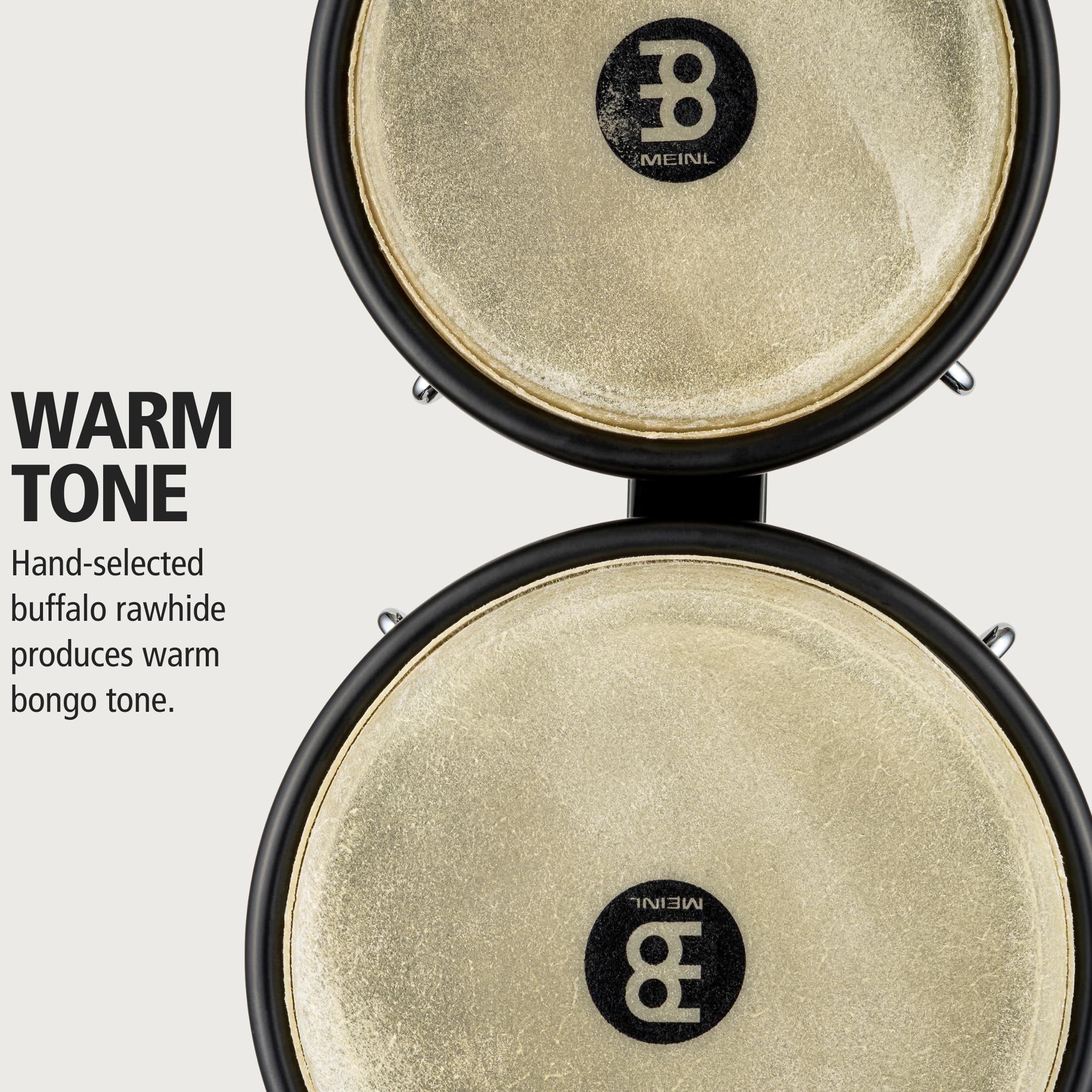 MEINL Percussion Bongos HFB100BK Headliner Fiberglass Schwarz