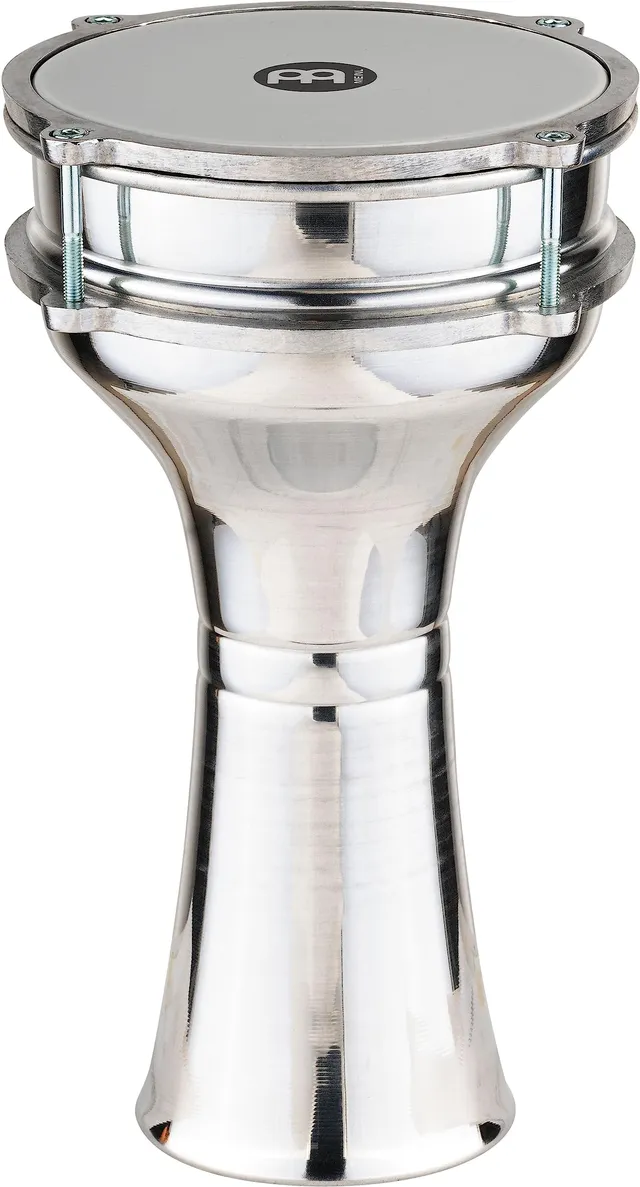 Meinl HE-102 Darbuka Handtrommel Aluminium Silber 6,5 Zoll