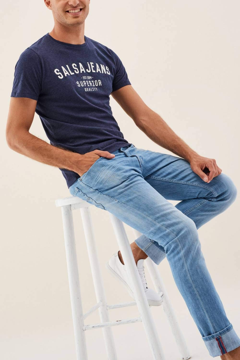 Salsa Tops und T-Shirts T-Shirt Jeans-Label