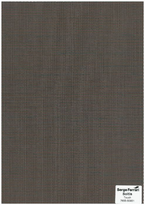 Sauleda Office Soltis Touch 5% 7655-50951 Markisenstoff Mahogany