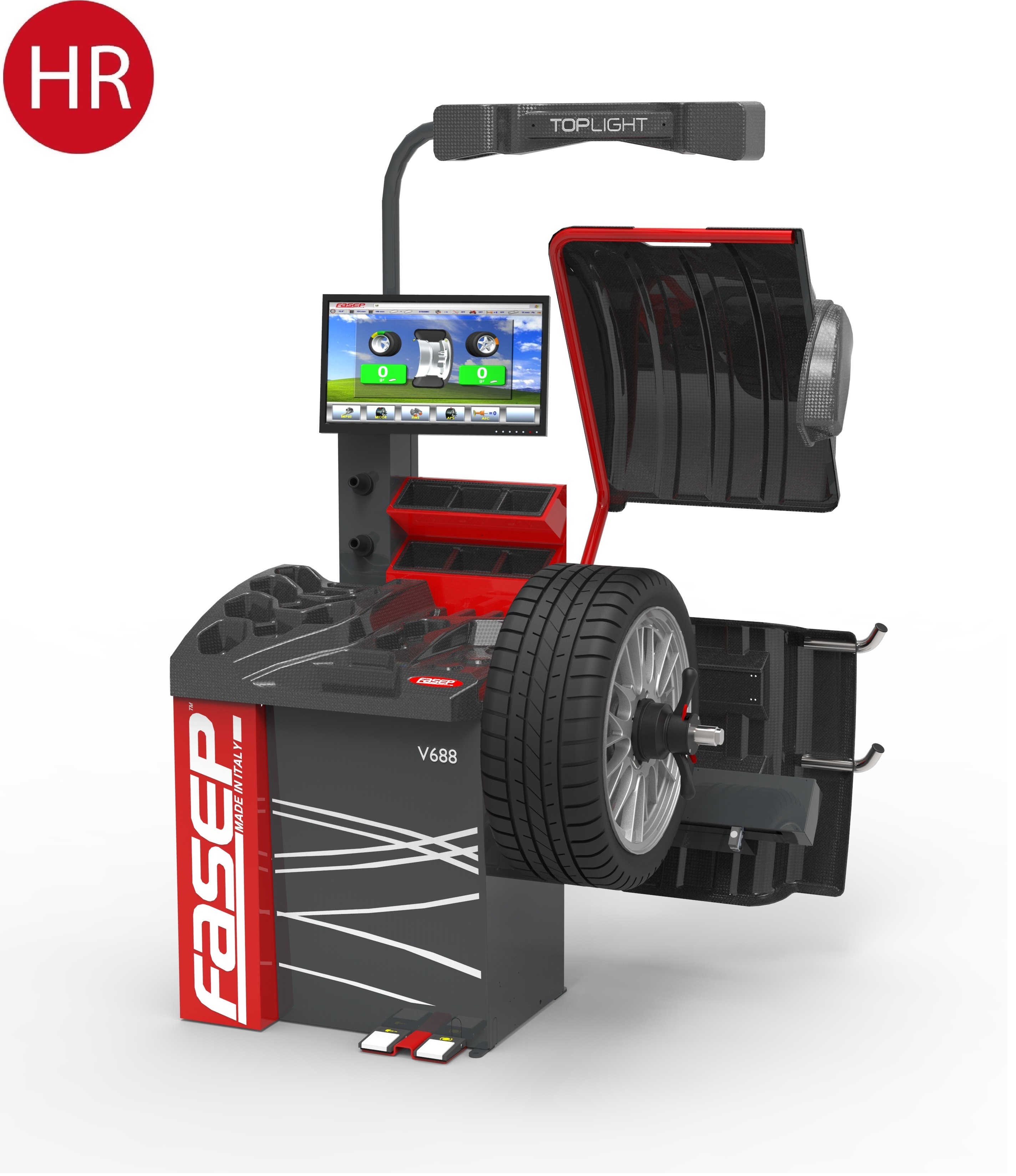 Fasep V688 Stark Wuchtmaschine 3D Touchless Laser