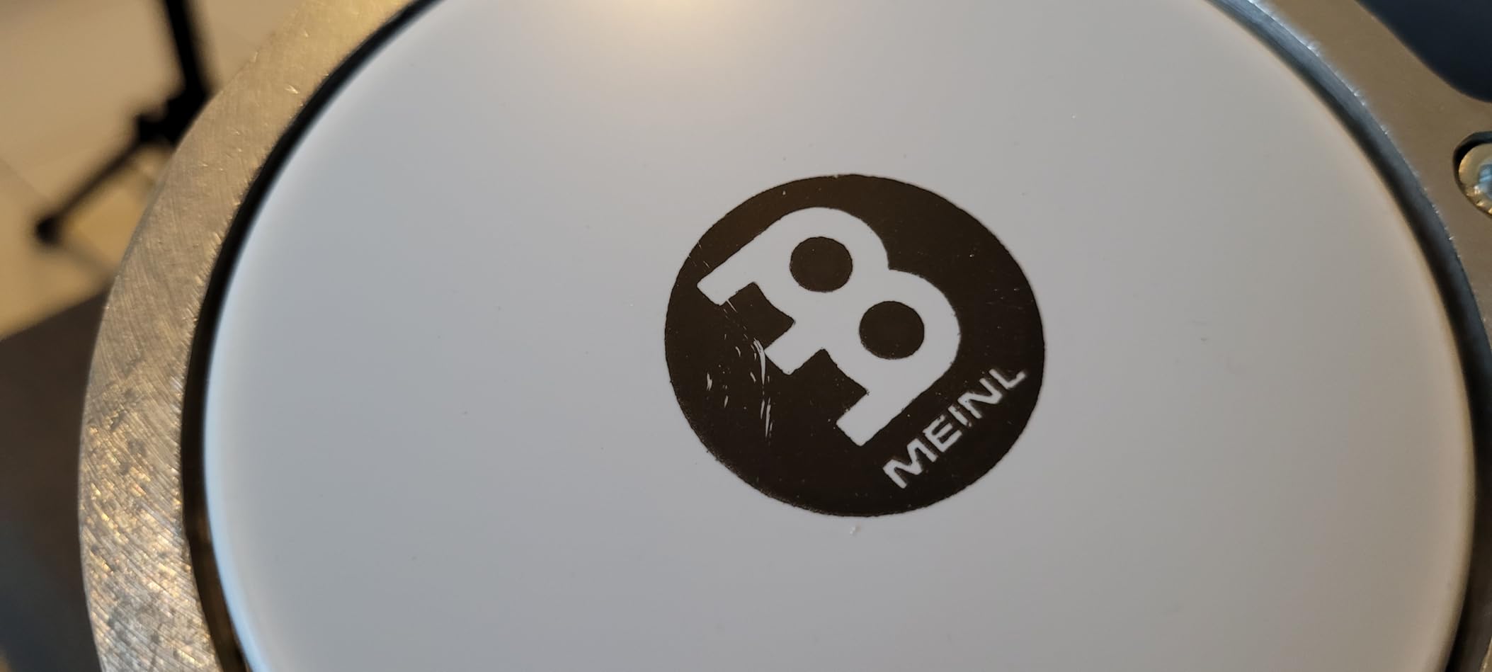 MEINL Percussion HE-050 Mini Darbuka Alu Silber Kunststofffell