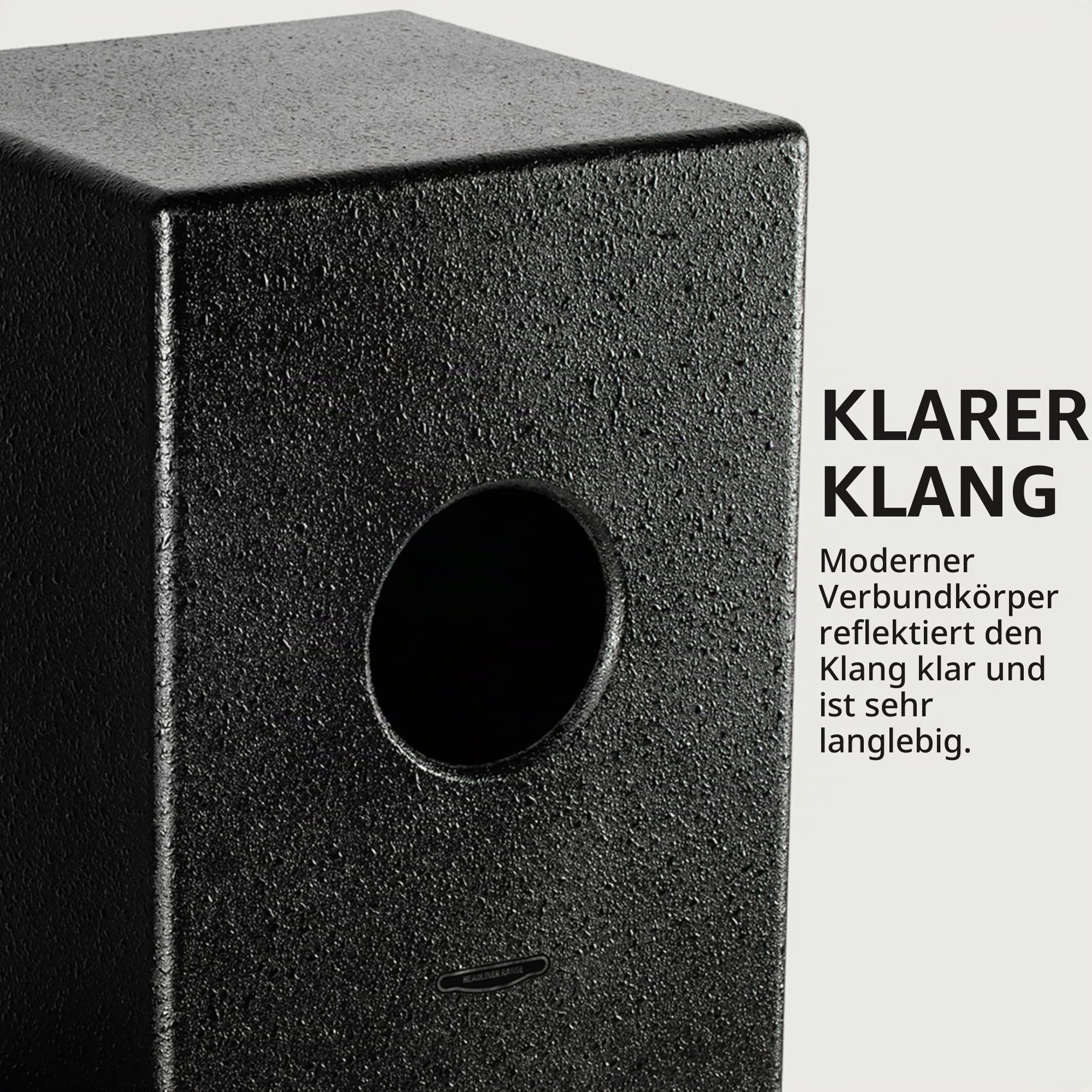 Meinl Headliner HCAJ1AWA Cajon Esche schwarz Snare